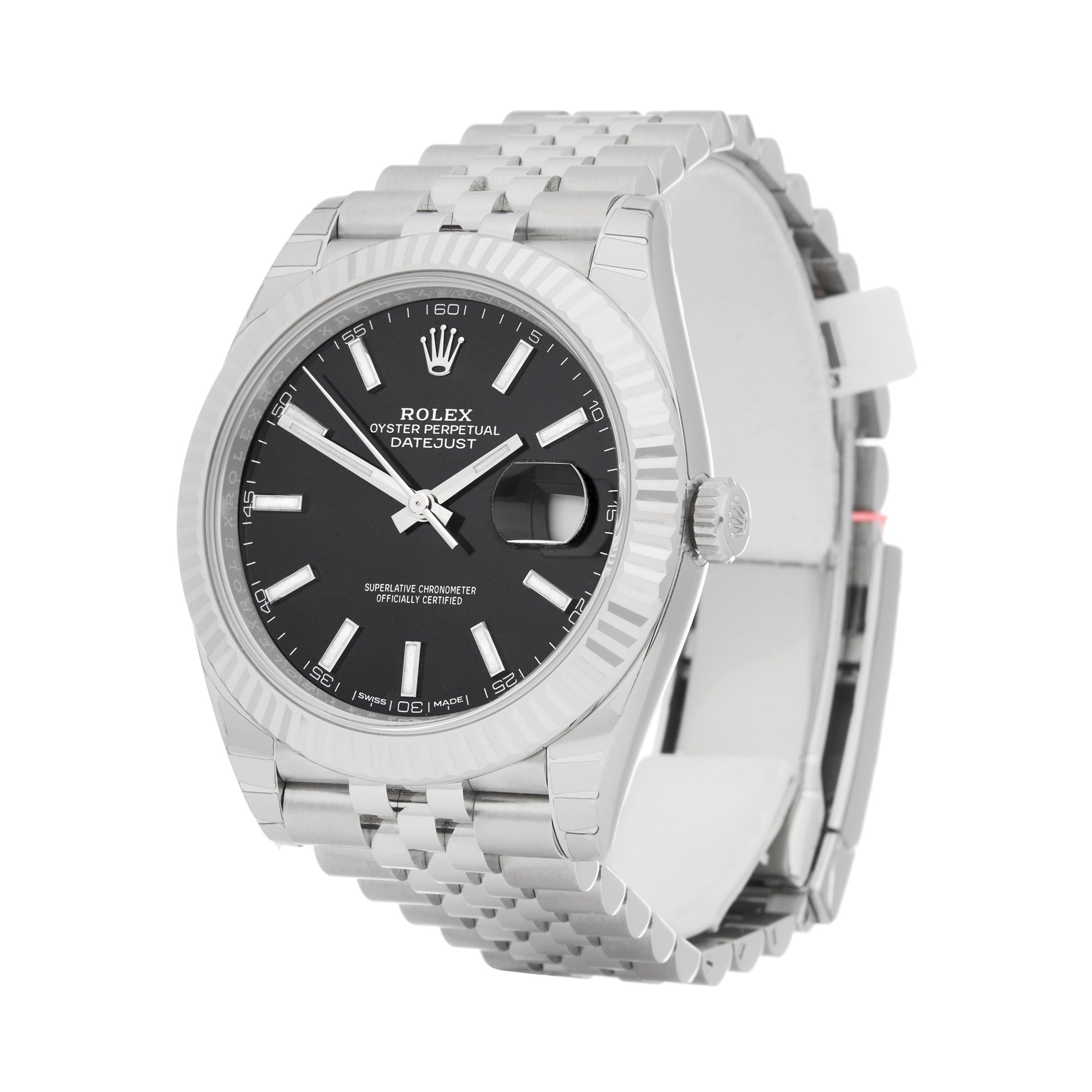 rolex datejust 41 stainless steel
