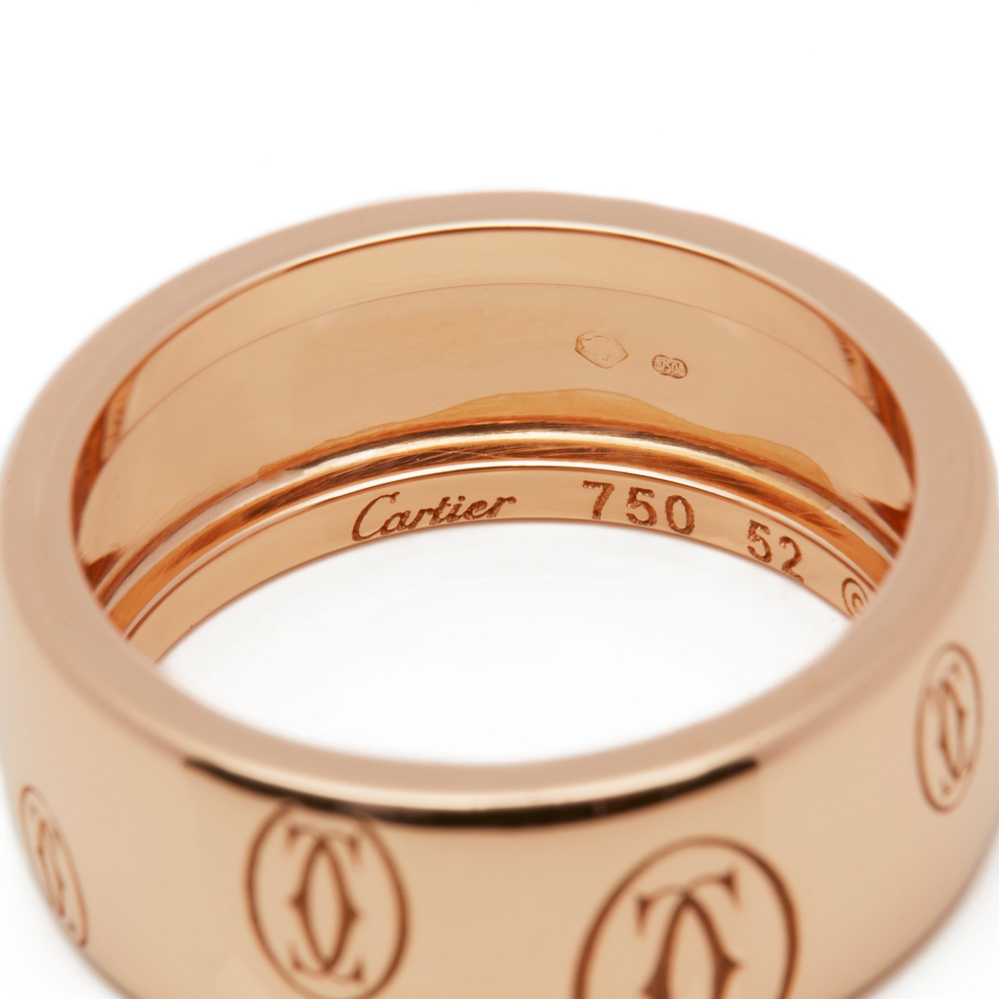 Cartier 18k Rose Gold Happy Birthday Ring
