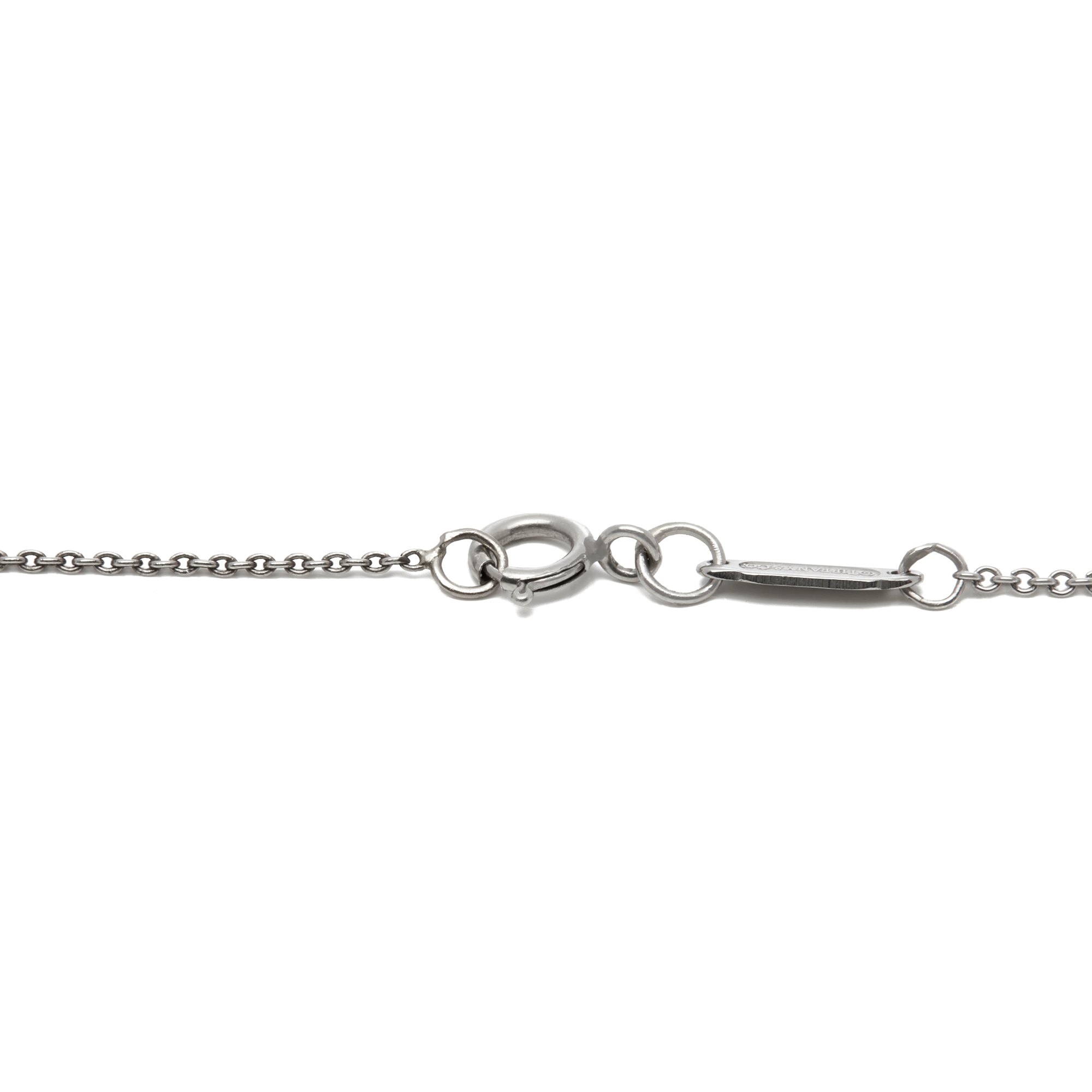 Tiffany & Co. Platinum Diamond Snowflake Pendant Necklace