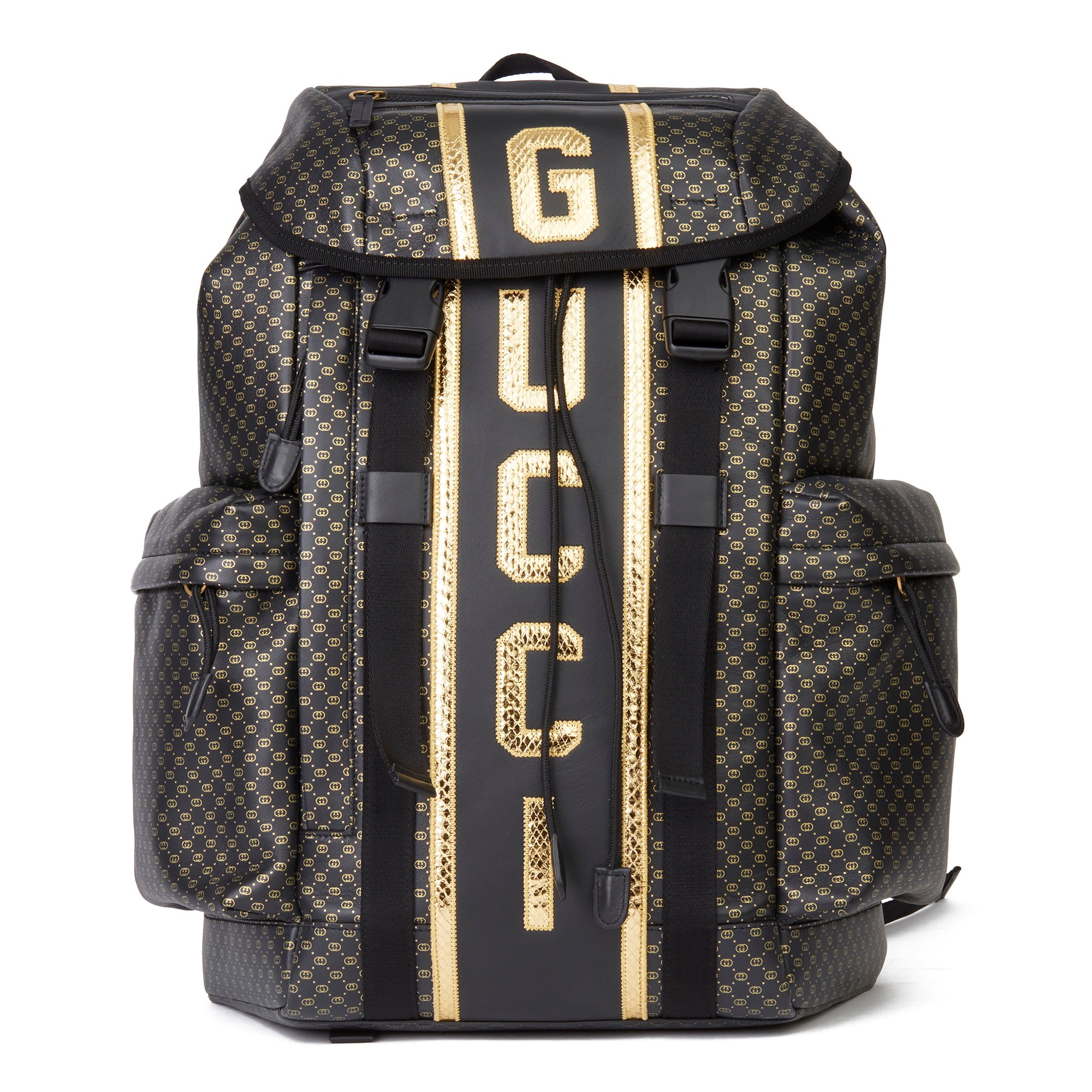 gucci gold backpack