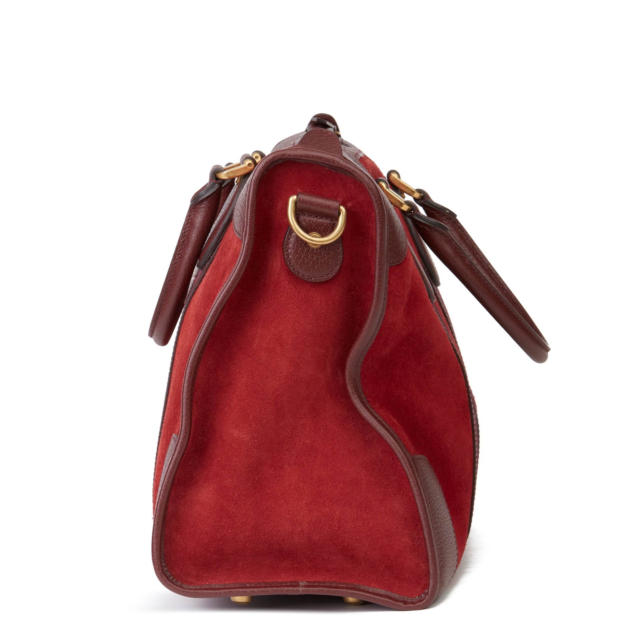 burgundy duffle bag