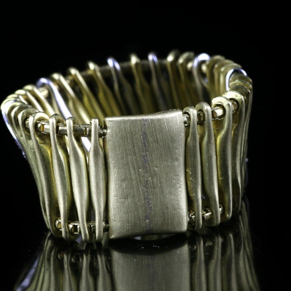 H Stern Filaments Matte 18K Yellow & White Gold Diamond Ring