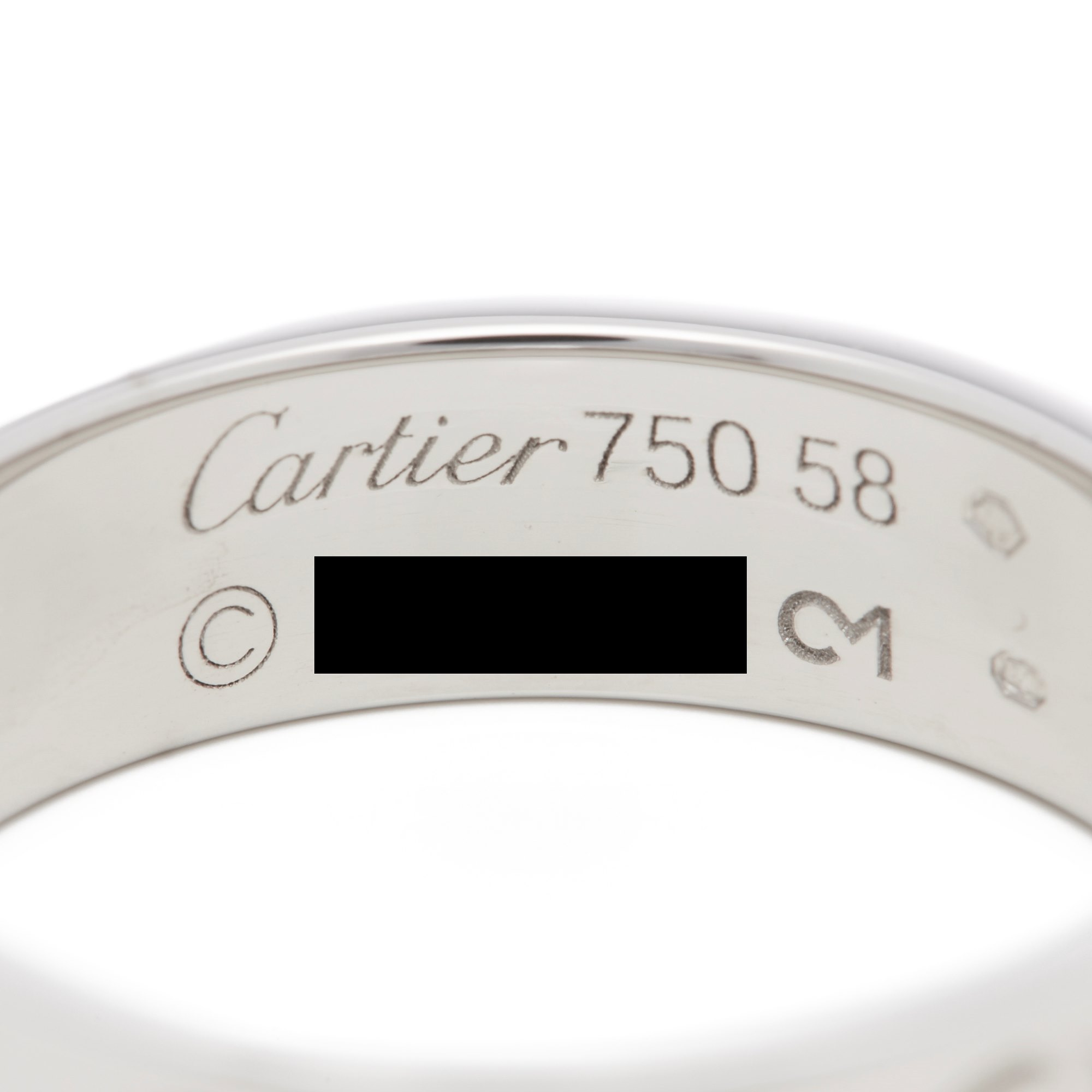 Cartier 18k White Gold Love Ring