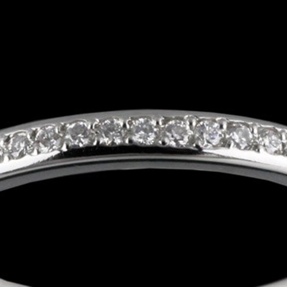 Mappin & Webb Platinum Diamond Wedding Band 0.15 cts G VS1 Ring Size M.5