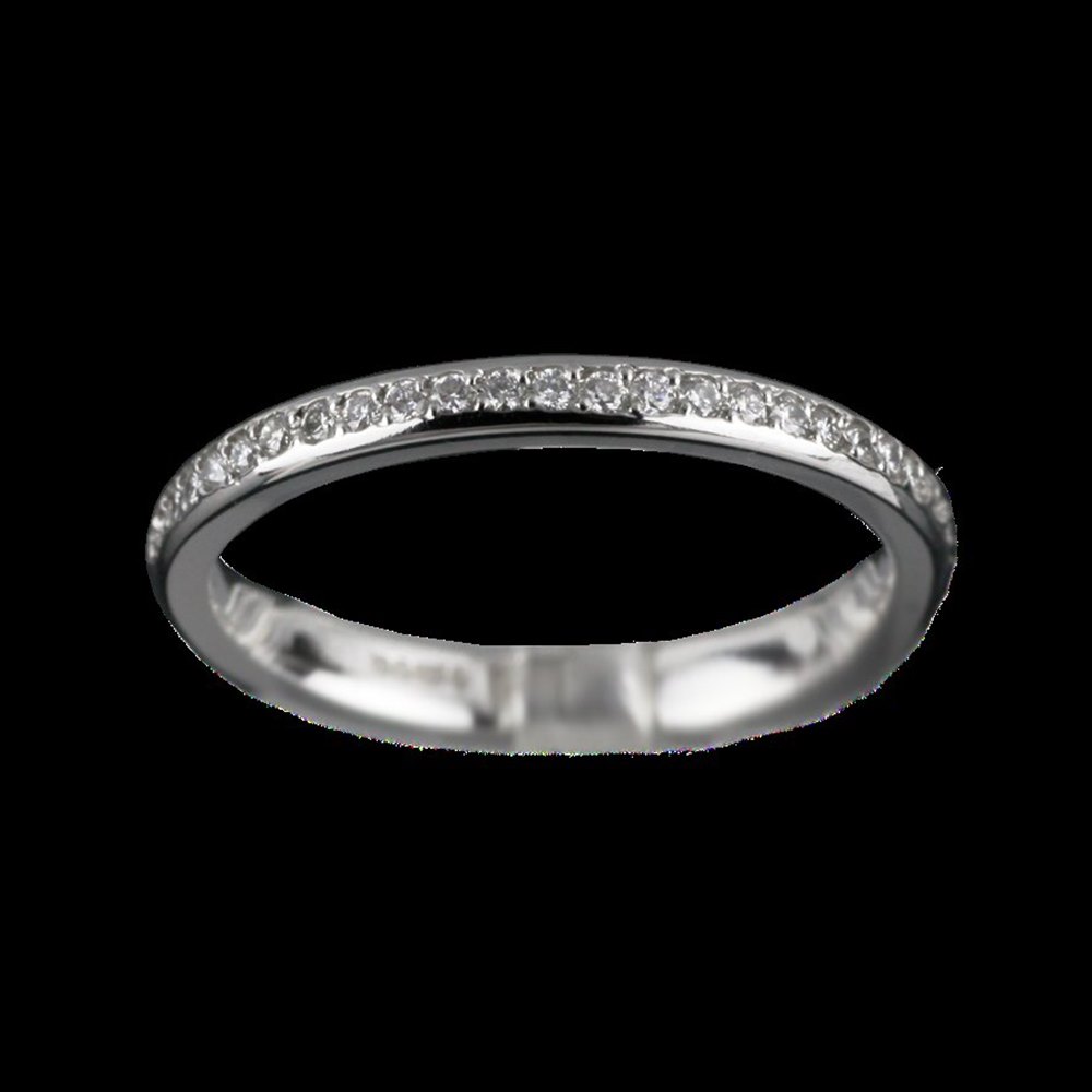 Mappin & Webb Platinum Diamond Wedding Band 0.15 cts G VS1 Ring Size M.5