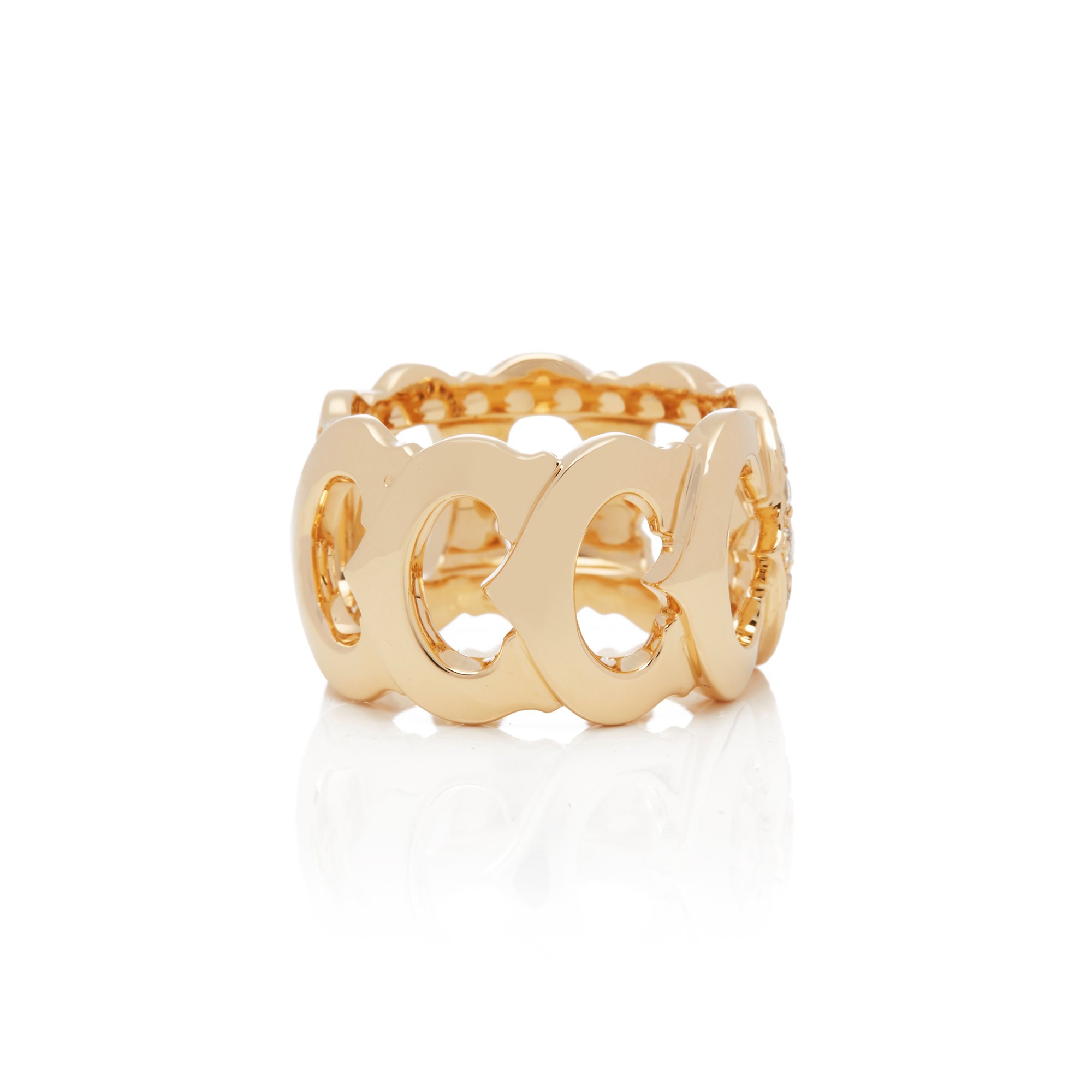 Cartier 18k Yellow Gold Signature CC Ring