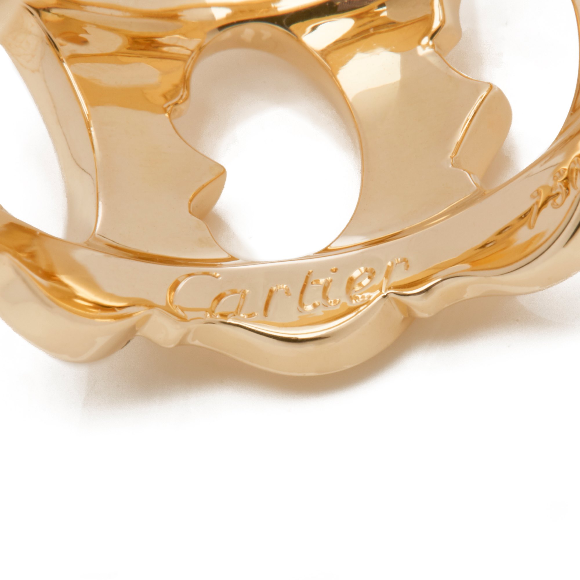 Cartier 18k Yellow Gold Signature CC Ring