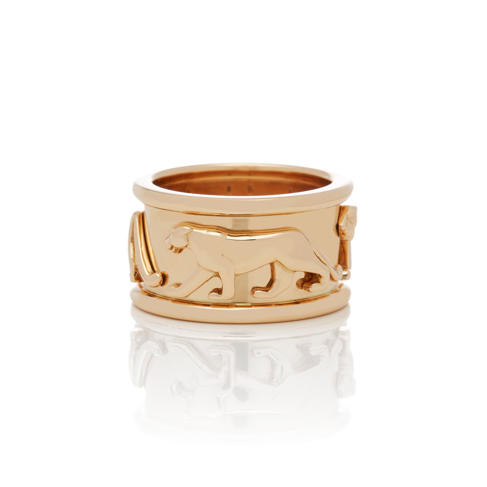Cartier 18k Yellow Gold Panthere Ring