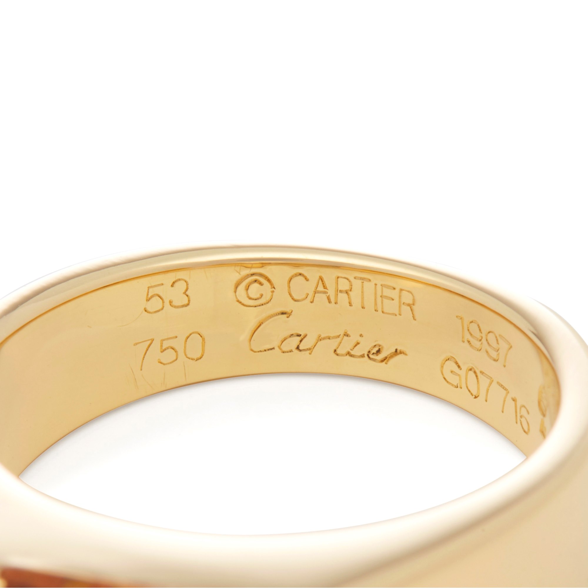 Cartier 18ct Yellow Gold Tank Ring