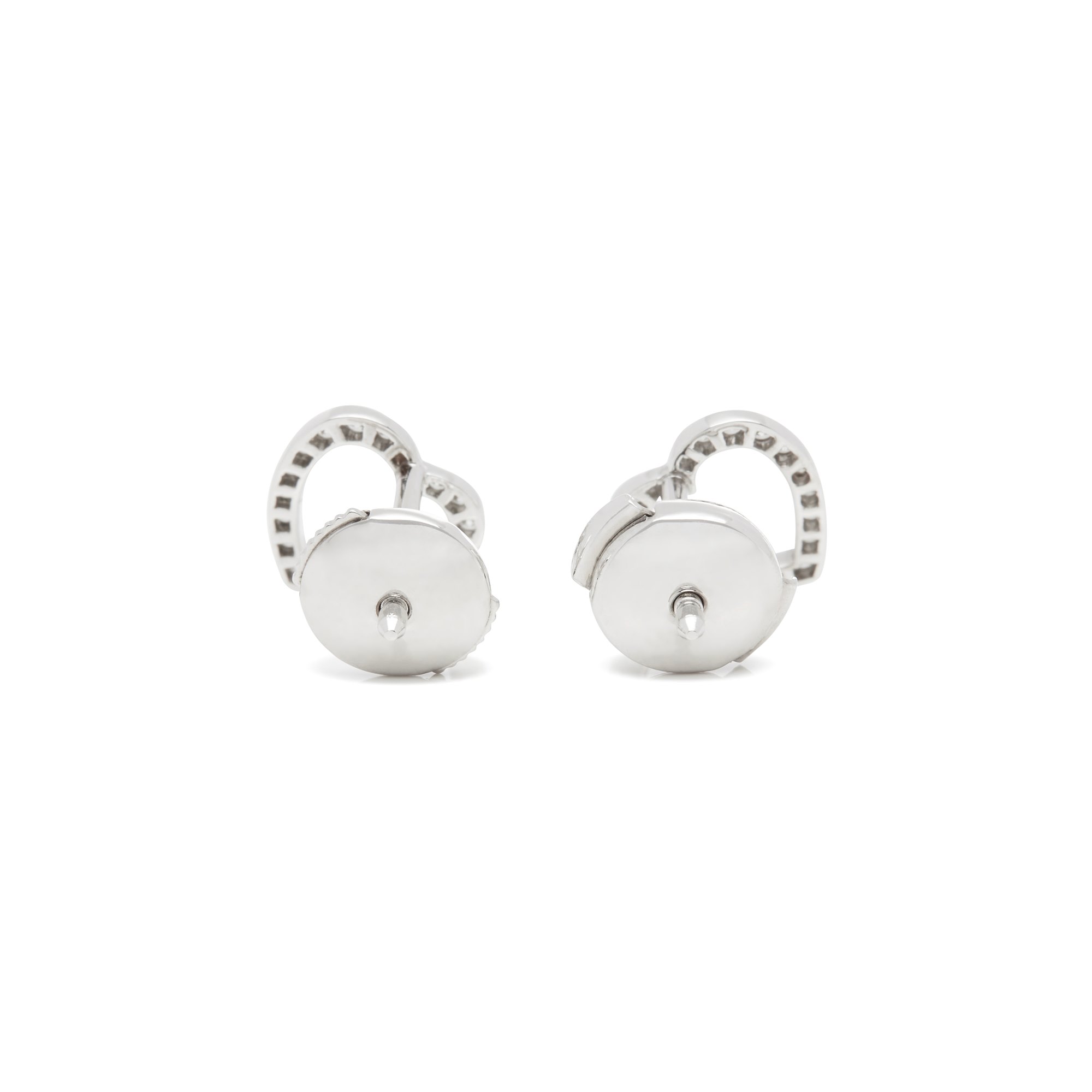 Tiffany & Co. Platinum Diamond Heart Earrings