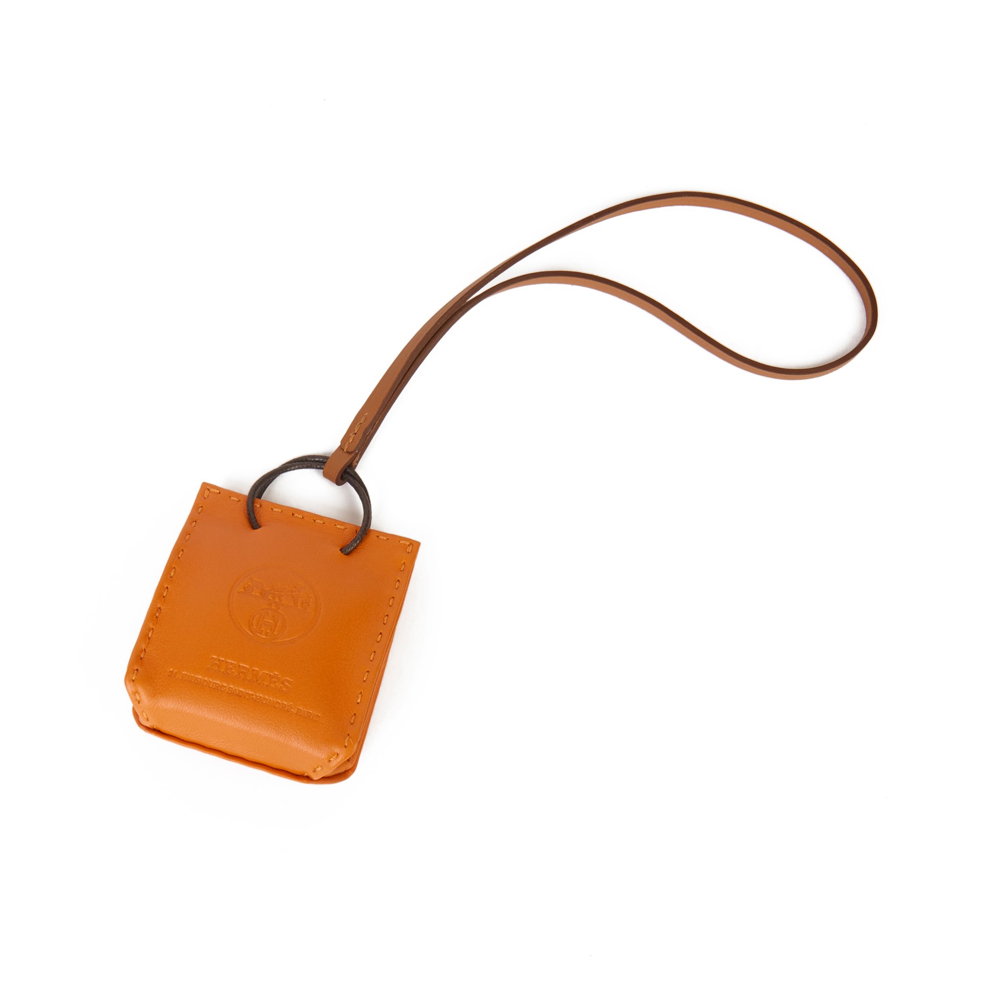 leather bag charm