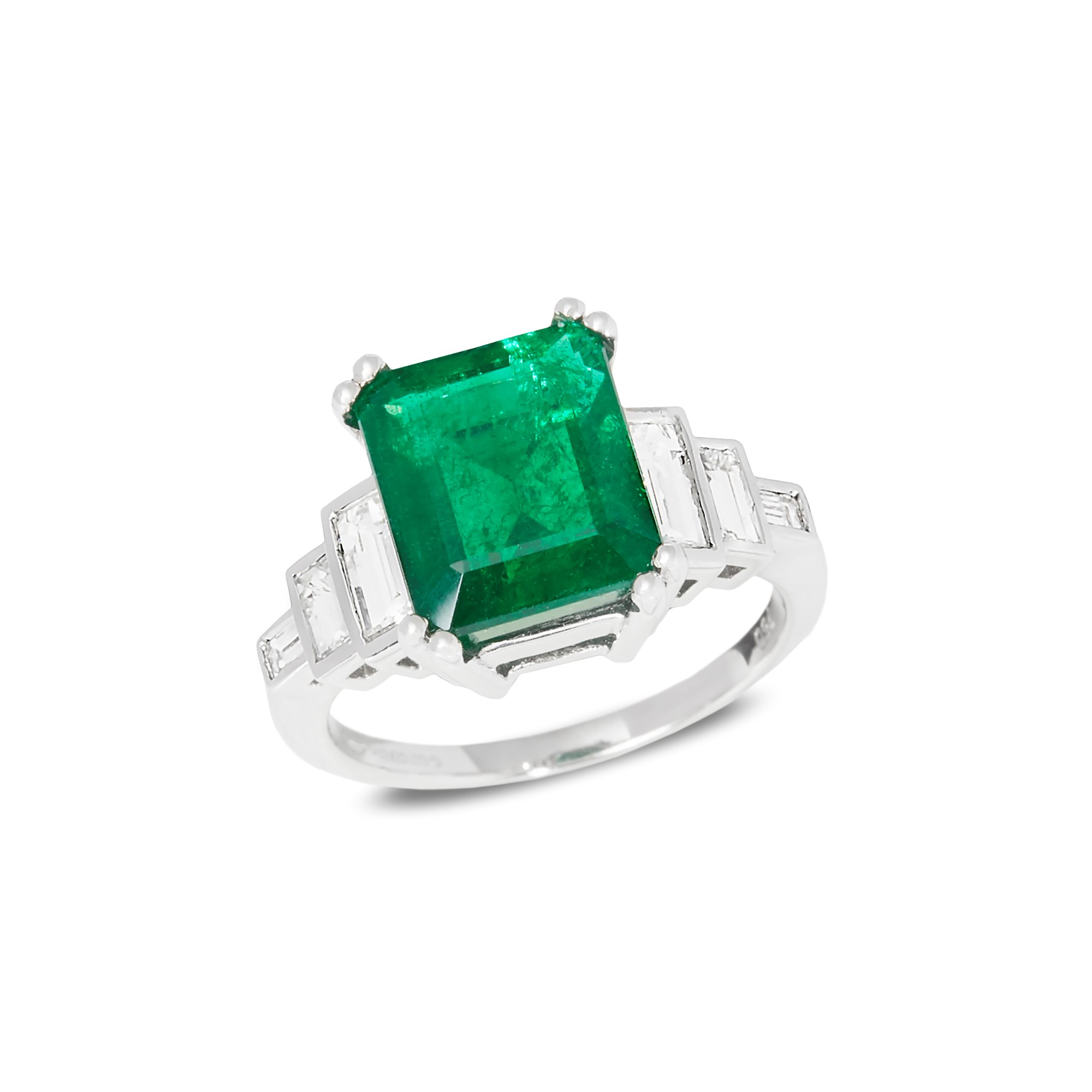 second hand emerald and diamond ring