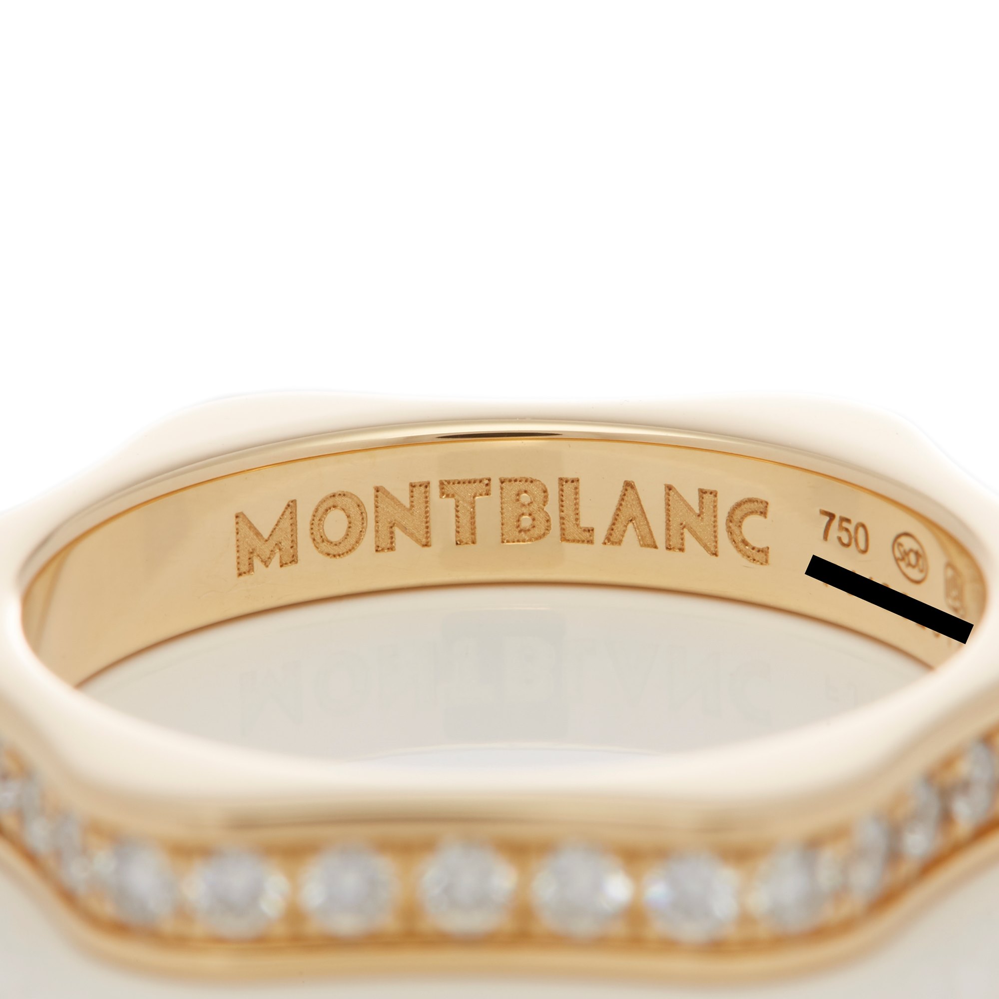 Montblanc 18k Yellow Gold 4810 Full Diamond Eternity Ring