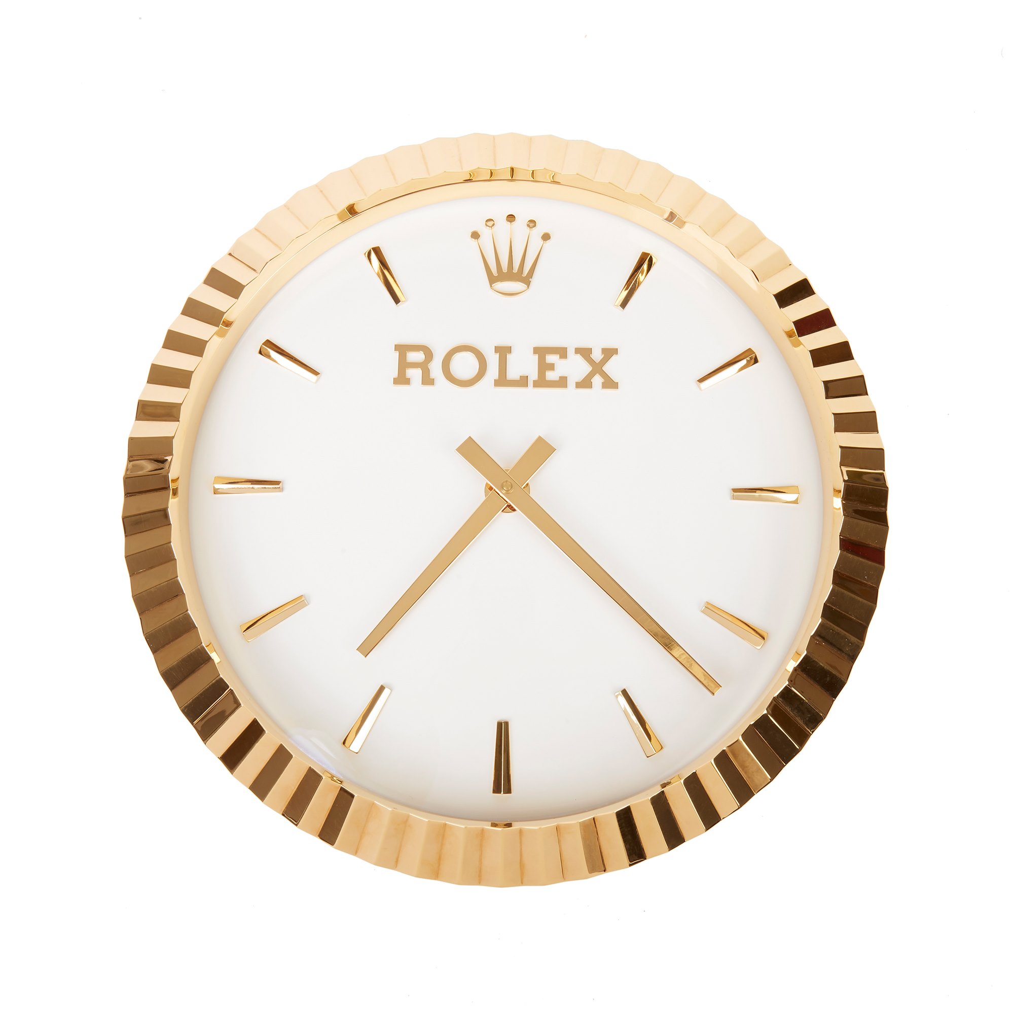 Rolex Datejust GOLD FLUTED CLOCK |