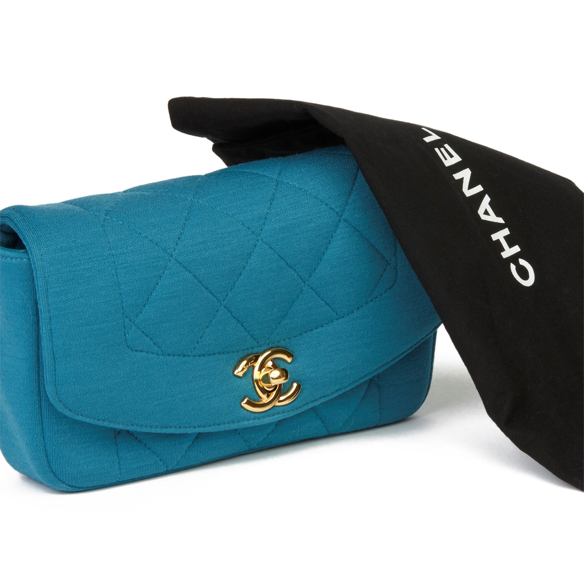 chanel blue handbag