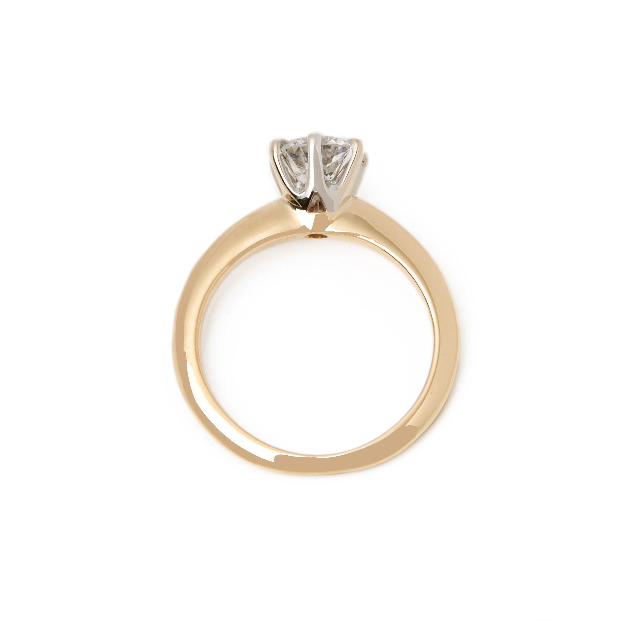Diamanten 18k Yellow Gold Round Brilliant Cut Diamond Ring
