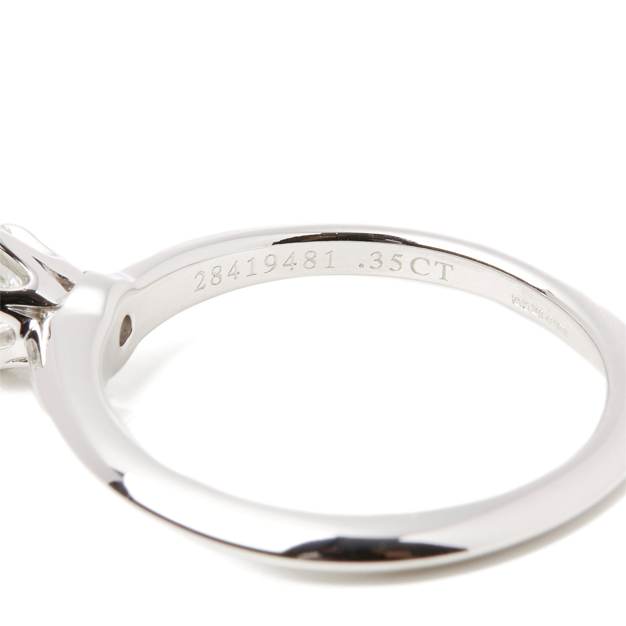 Tiffany & Co. Platinum 0.35ct Round Brilliant Cut Diamond Solitaire Ring