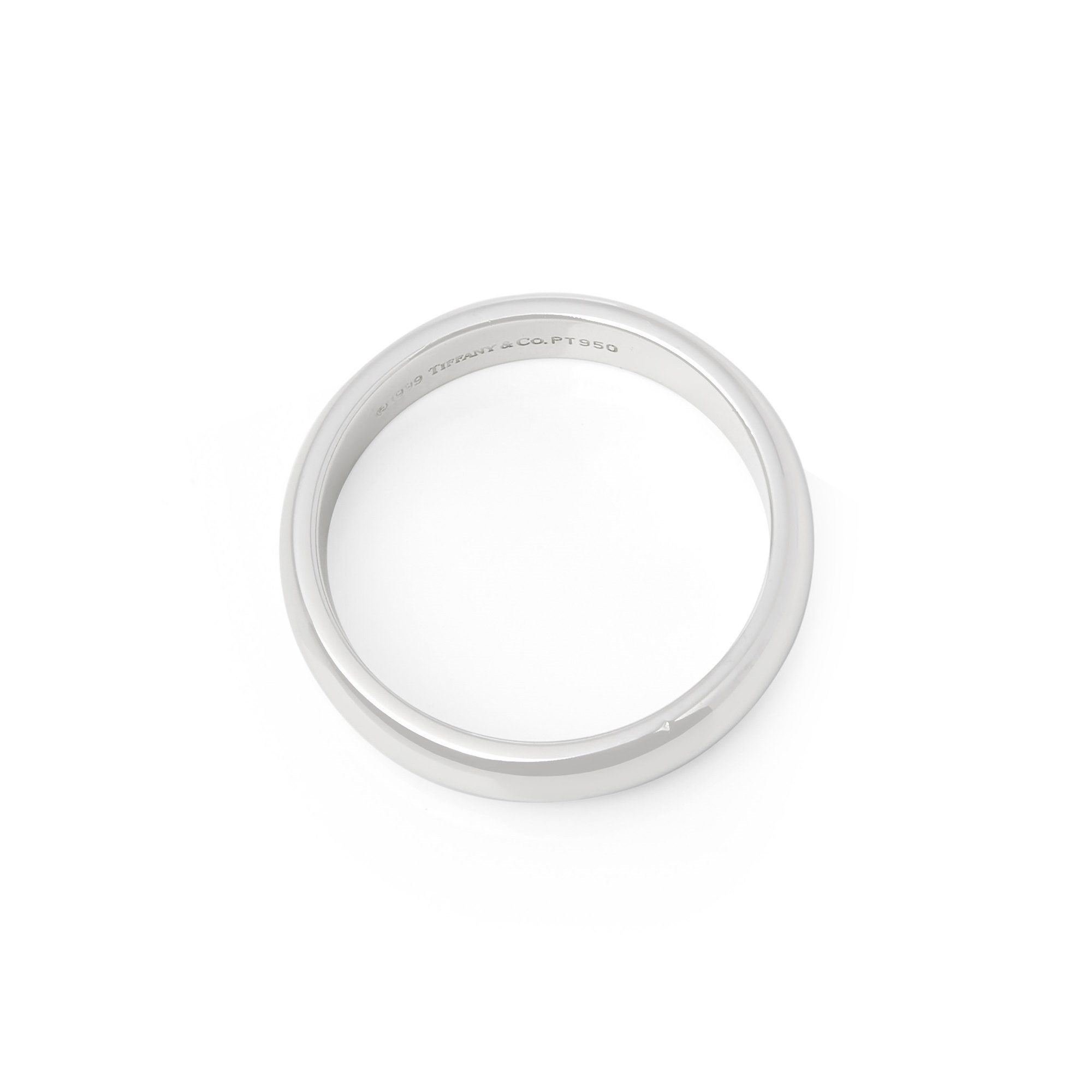 Tiffany & Co. Platinum 4.5mm Court Wedding Ring