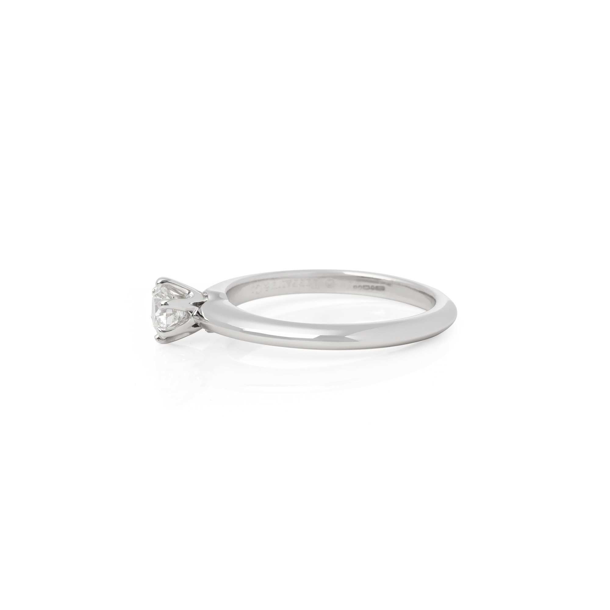 Tiffany & Co. Platinum 0.30ct Round Brilliant Cut Diamond Solitaire Ring