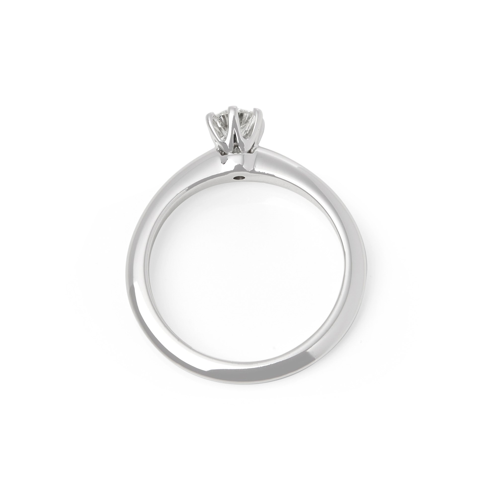 Tiffany & Co. Platinum 0.30ct Round Brilliant Cut Diamond Solitaire Ring