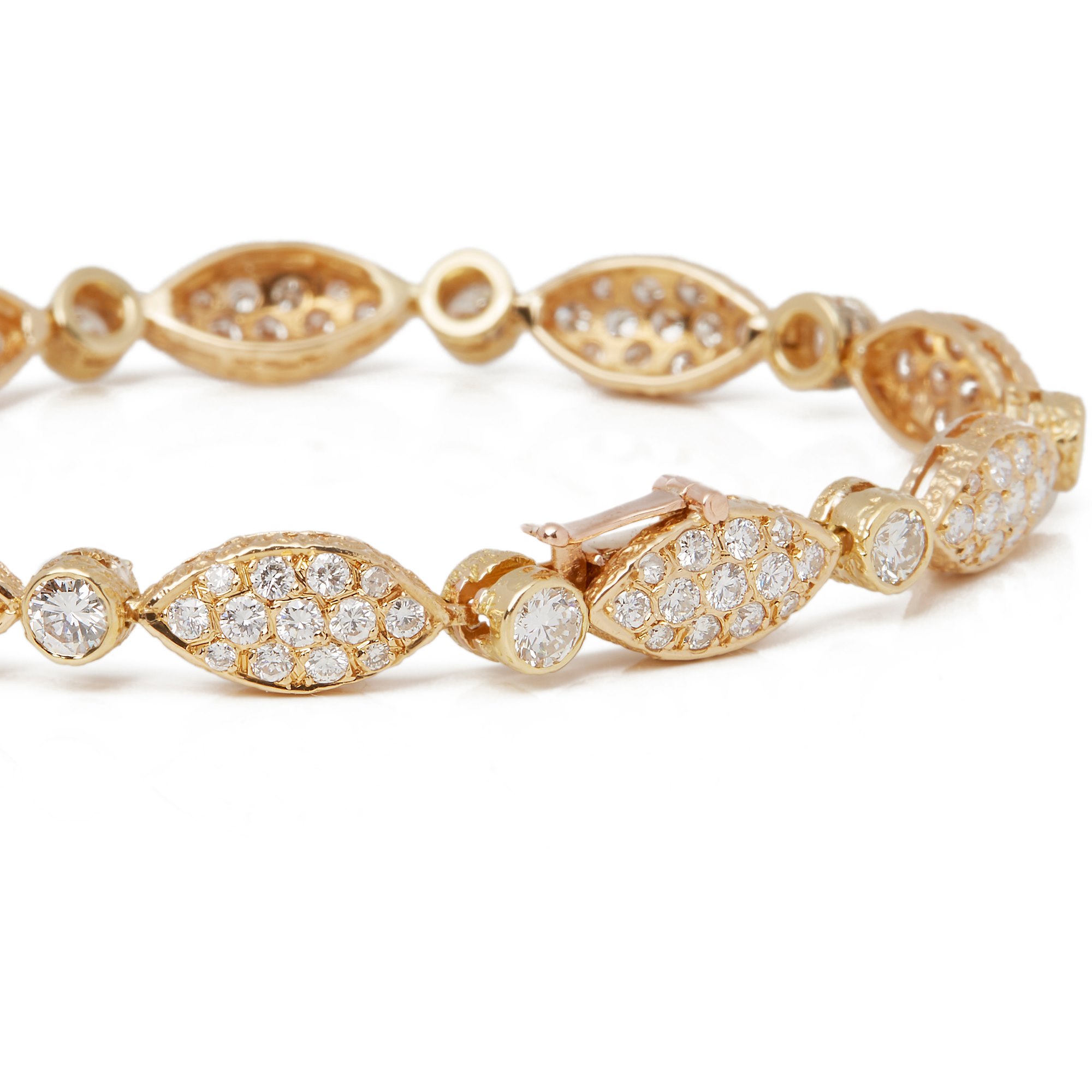 Van Cleef & Arpels 18k Yellow Gold Diamond Bracelet