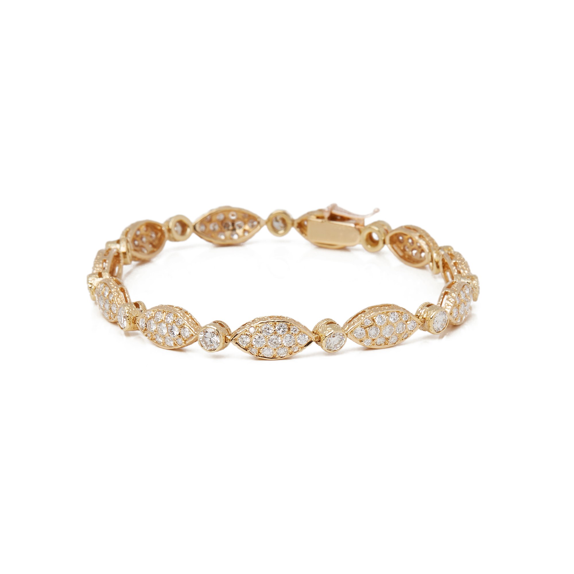 Van Cleef & Arpels 18k Yellow Gold Diamond Bracelet