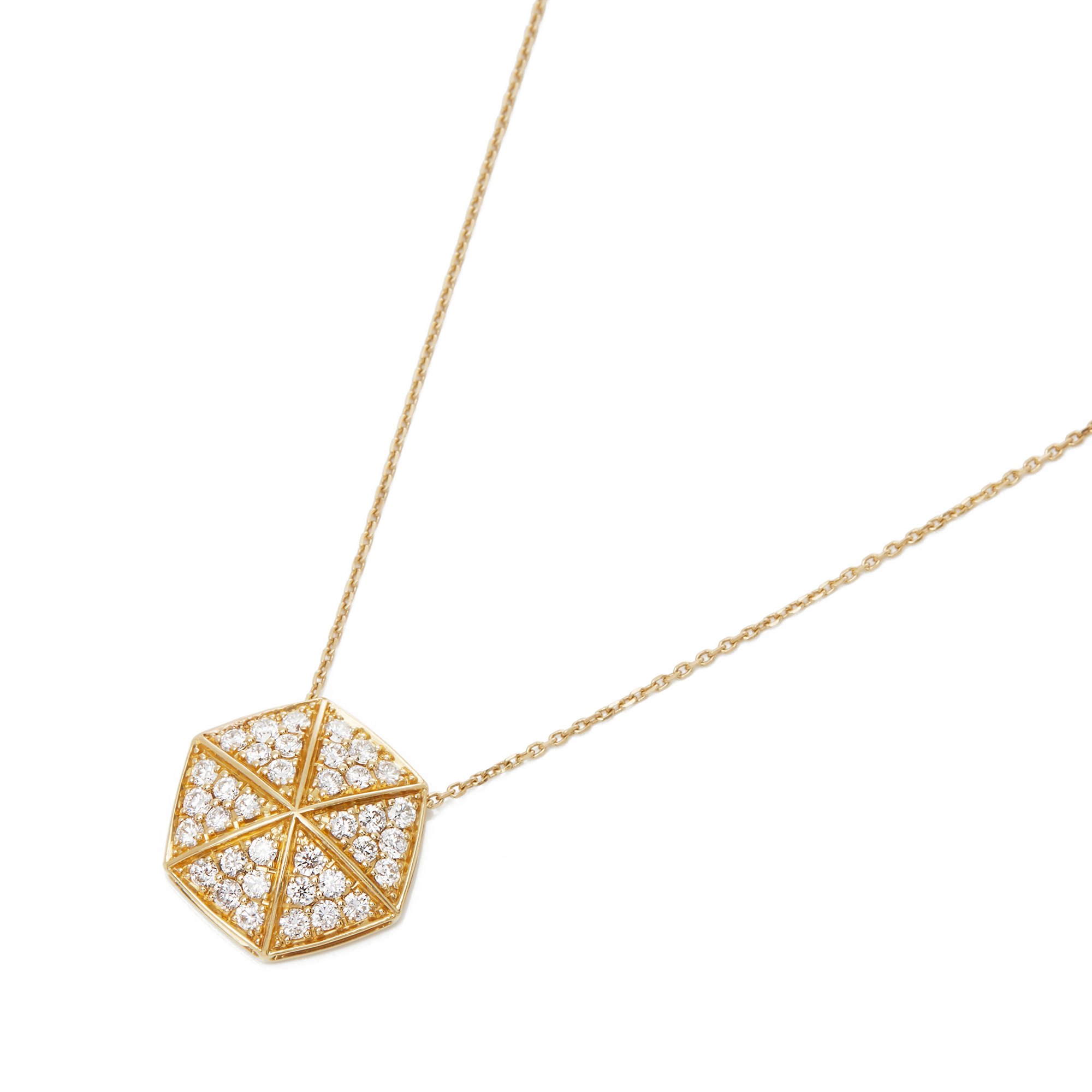 Stephen Webster 18ct Yellow Gold Deco Full Pave Diamond Pendant