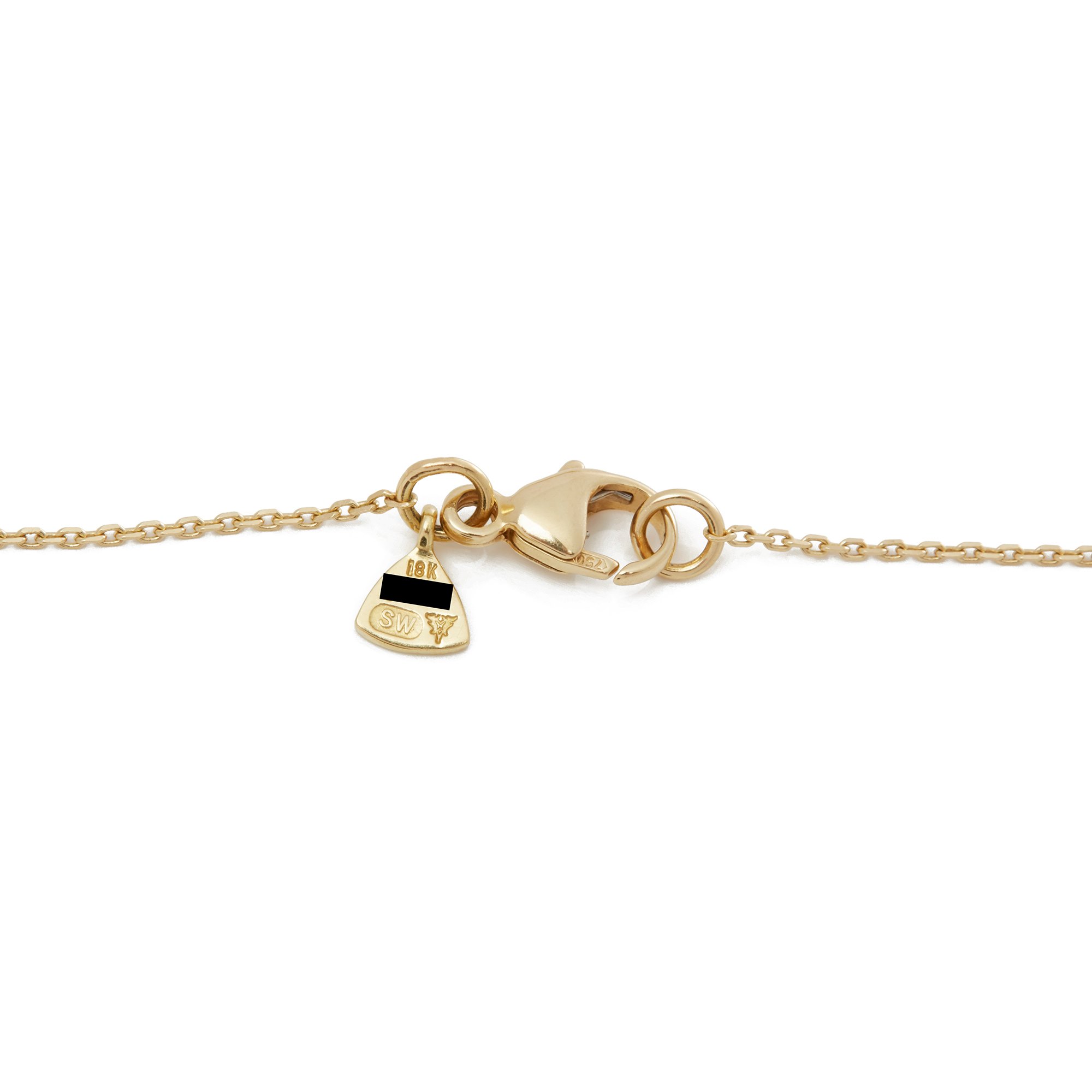 Stephen Webster 18ct Yellow Gold Deco Full Pave Diamond Pendant