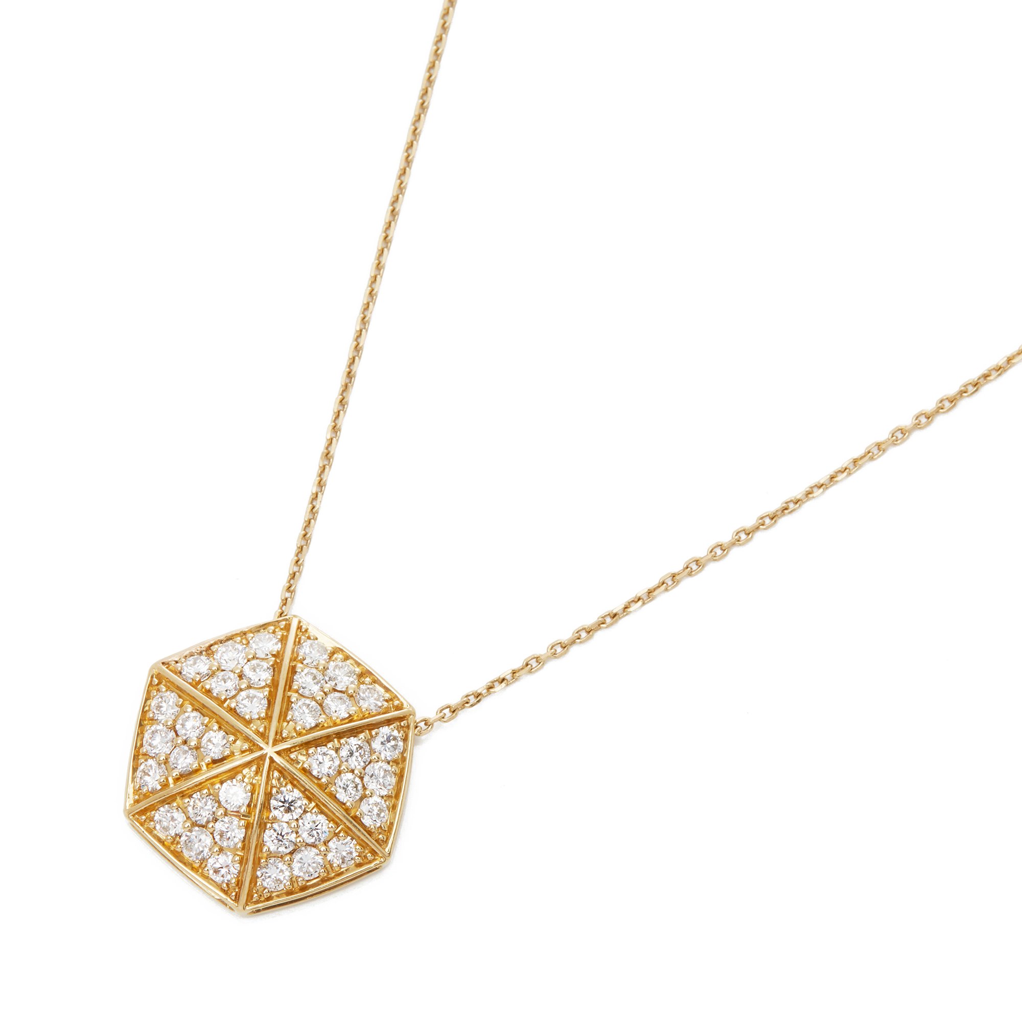 Stephen Webster 18ct Yellow Gold Deco Full Pave Diamond Pendant