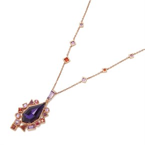 Stephen Webster Crystal Haze Gold Struck Amethyst Pendant