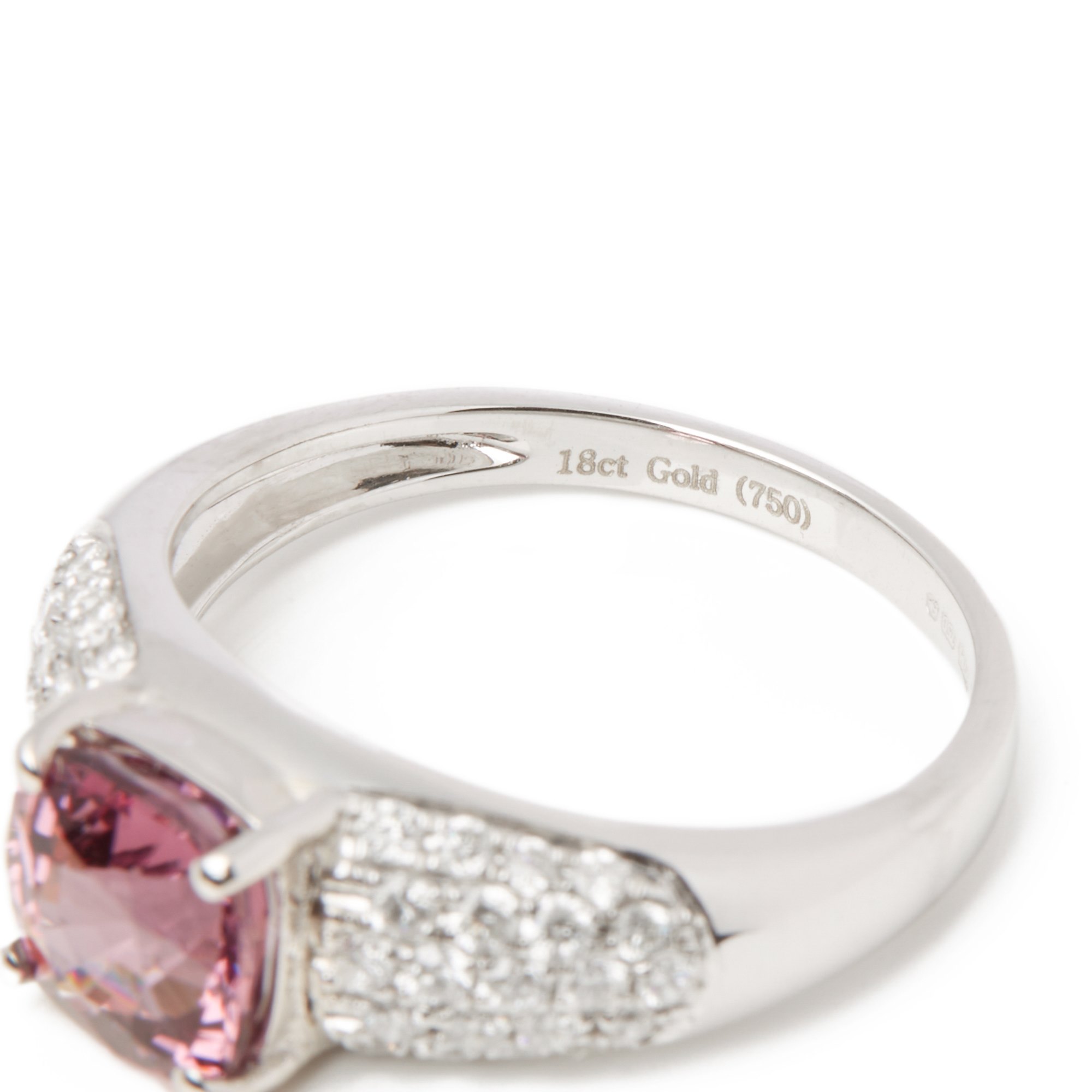 David Jerome 18ct White Gold Spinel and Diamond Dress Ring