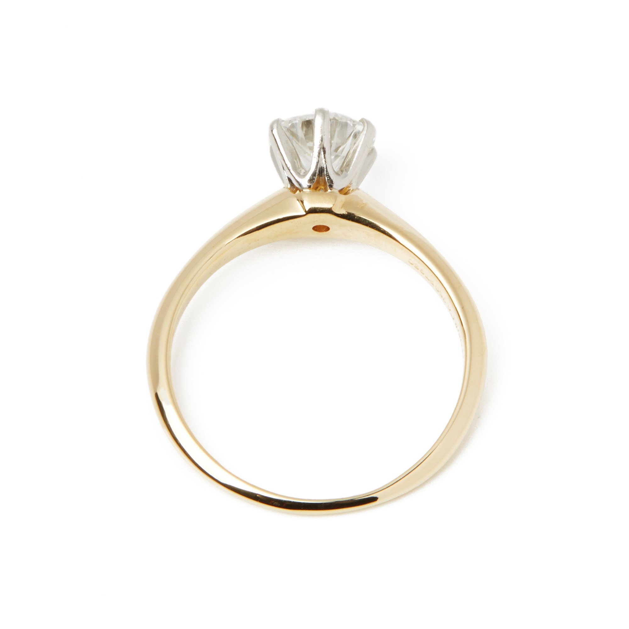 Tiffany & Co. 18k Yellow Gold Solitaire Diamond Ring