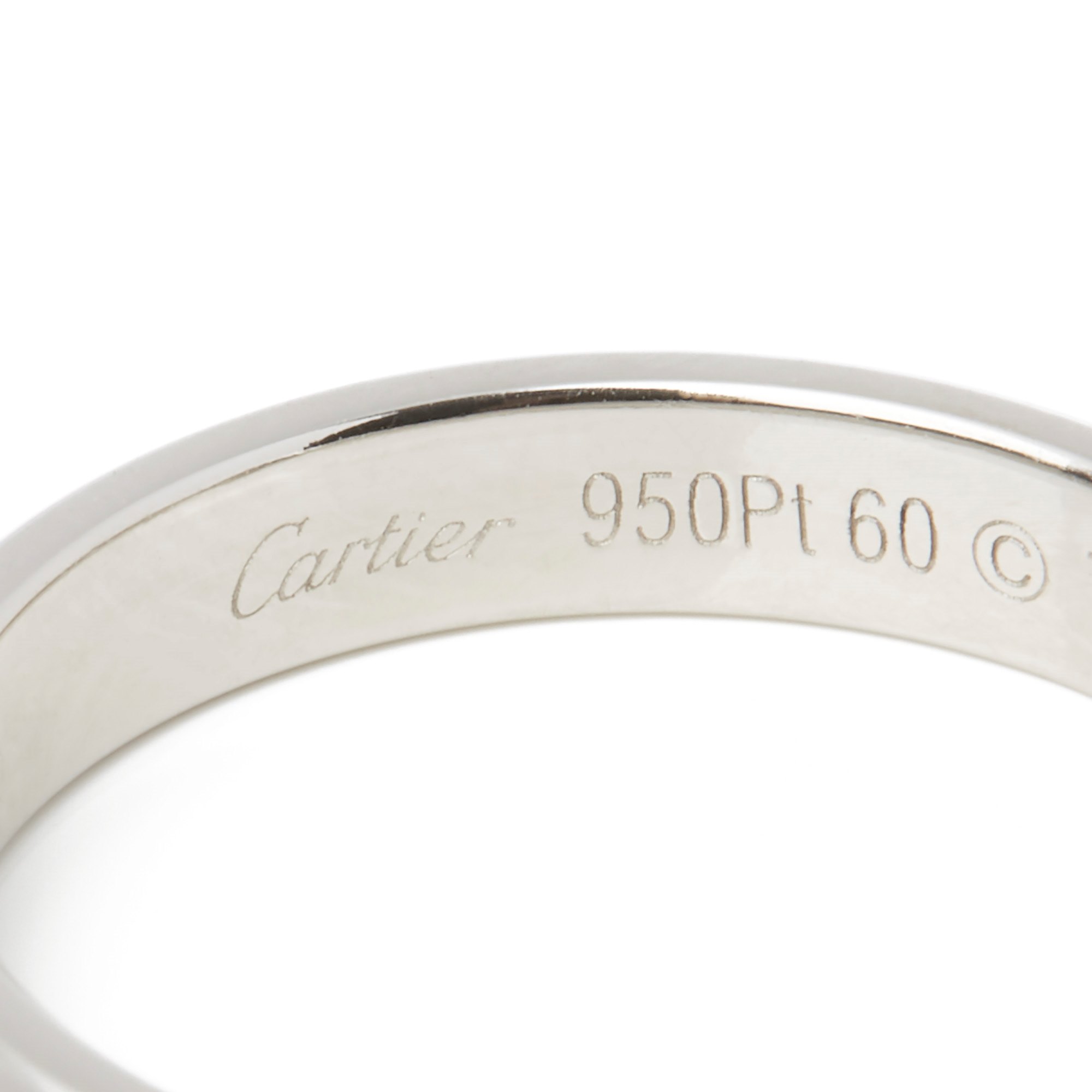 Cartier Platinum 4.03mm Court Wedding Ring