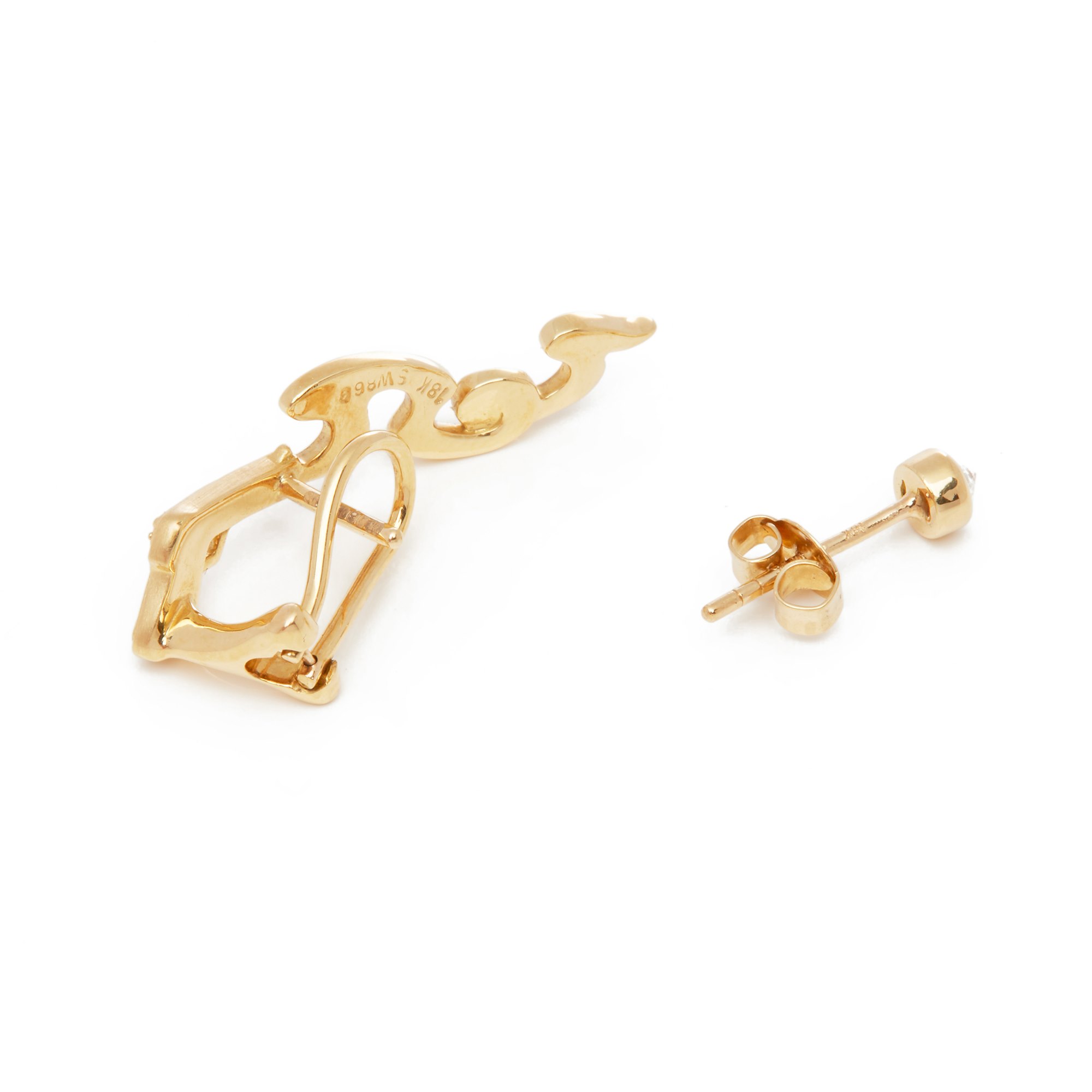 Stephen Webster 18k Yellow Gold Murder She Wrote Earrings