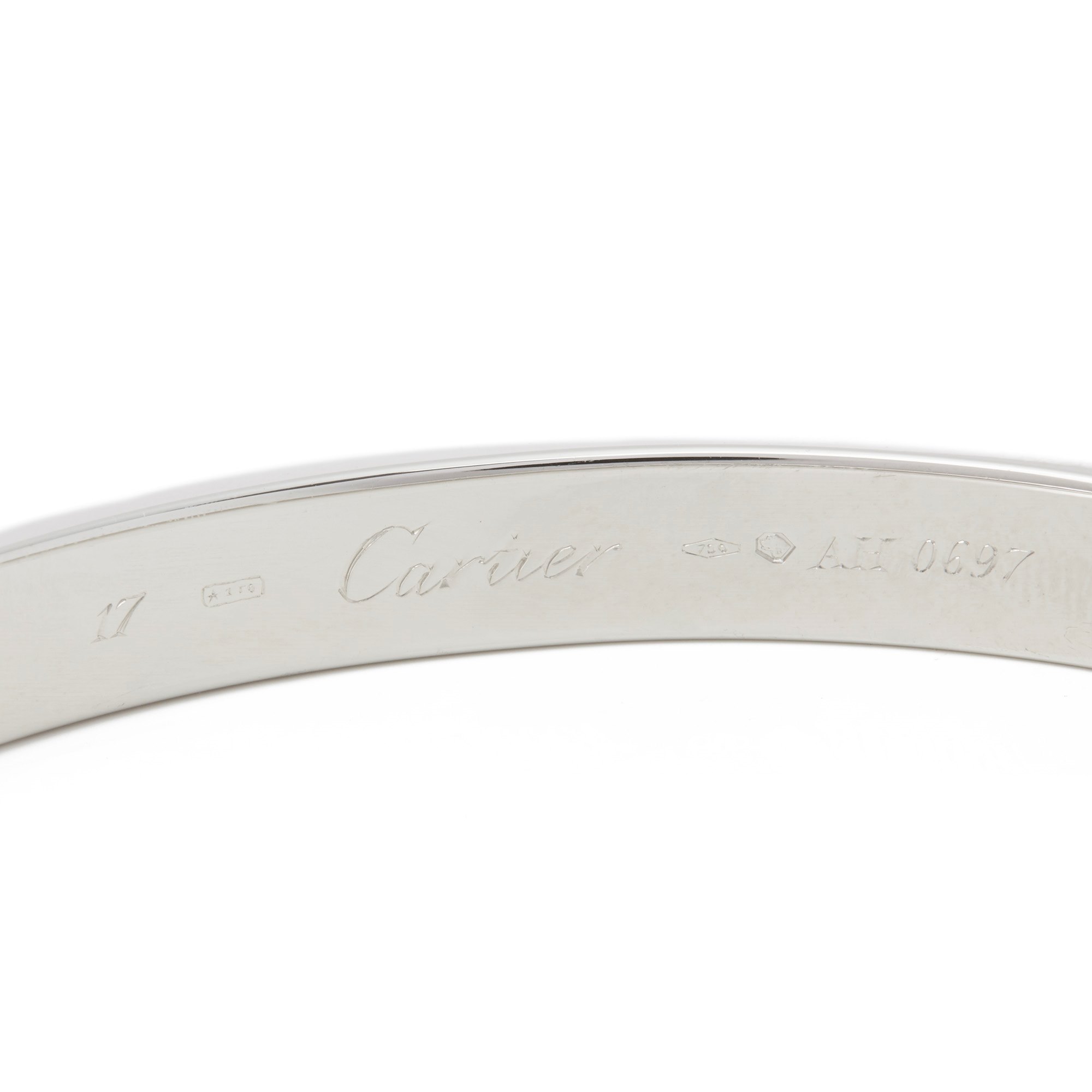 Cartier 18k White Gold Love Bracelet