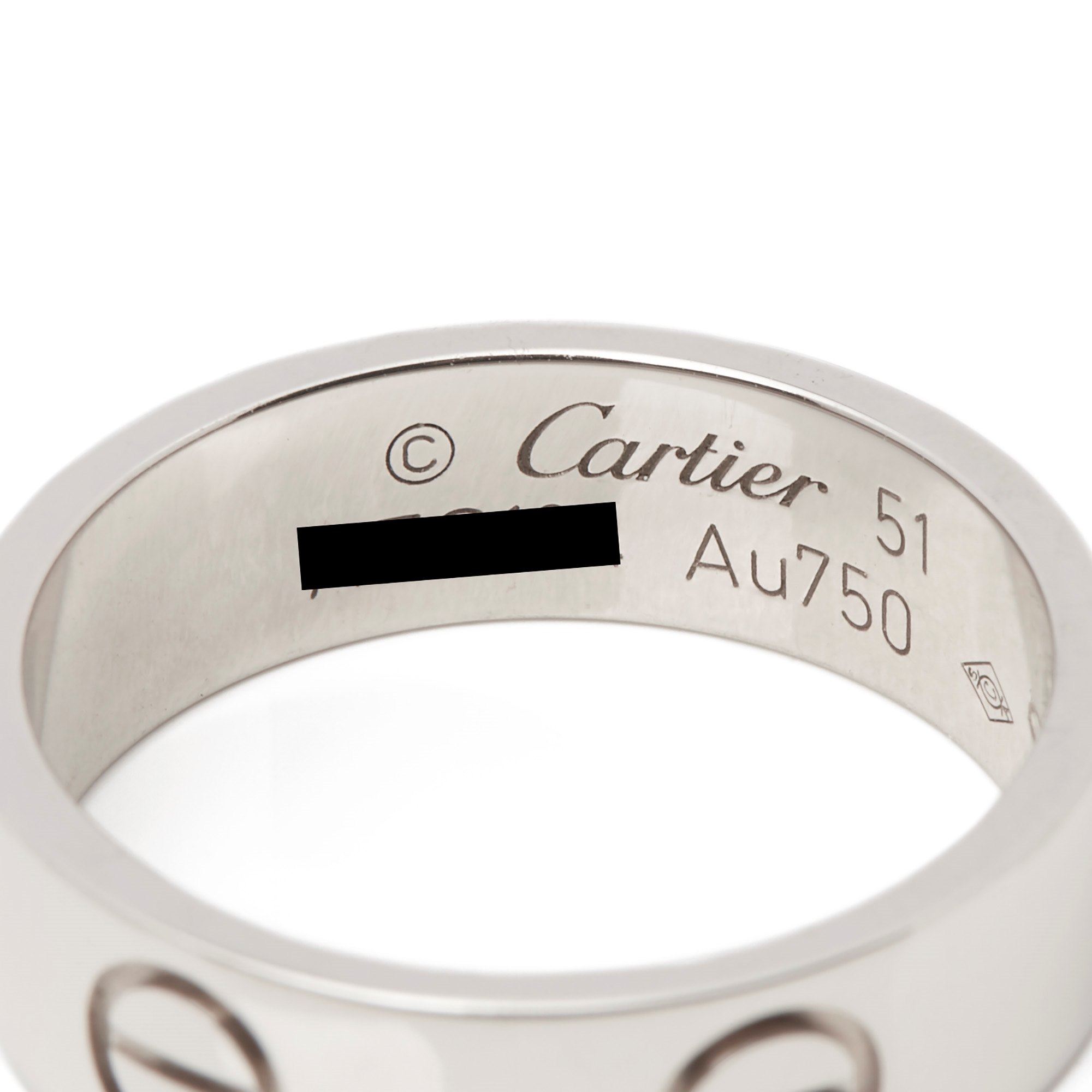Cartier Love 18k White Gold Ring