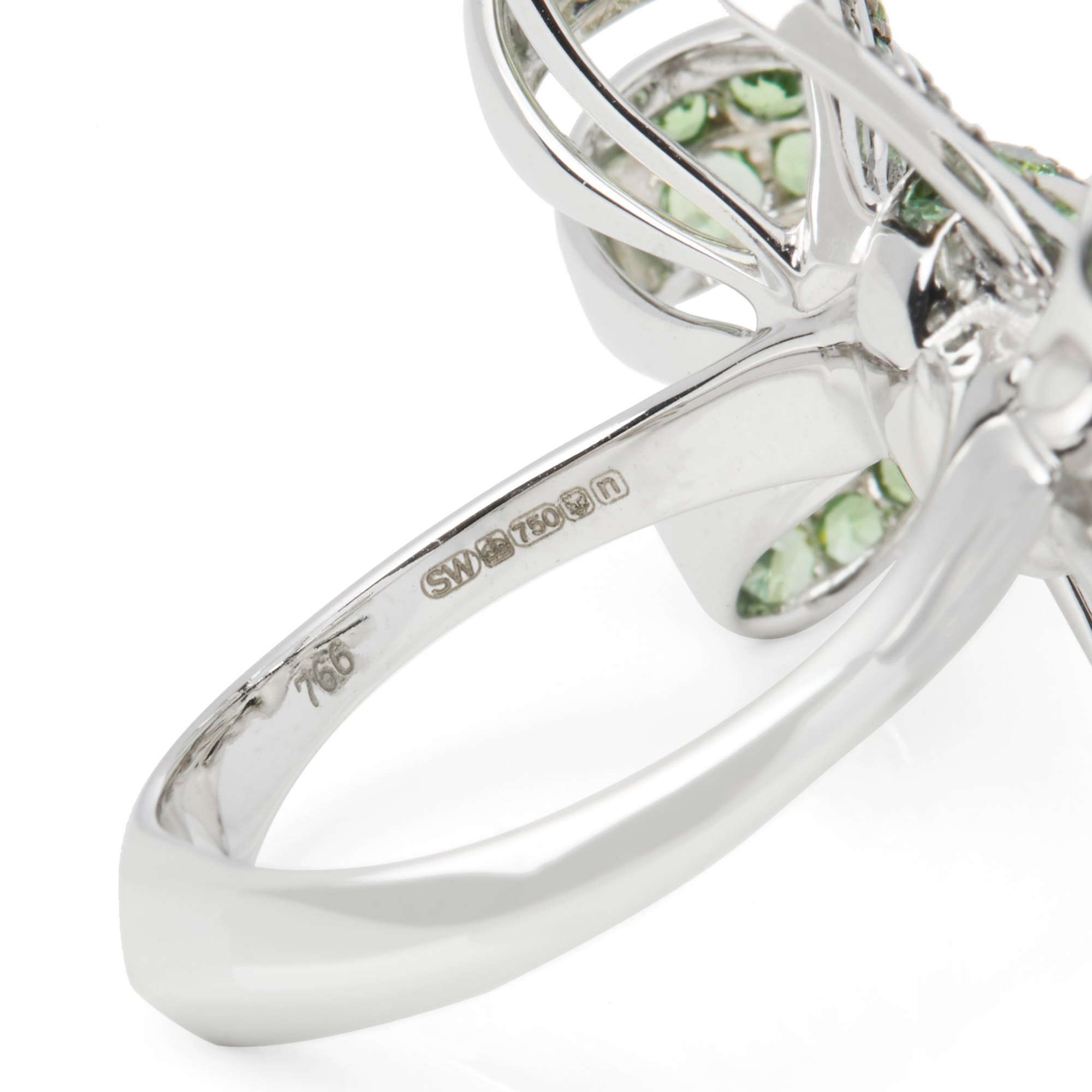 Stephen Webster Forget me Not Pave Tsavorite Bow Ring
