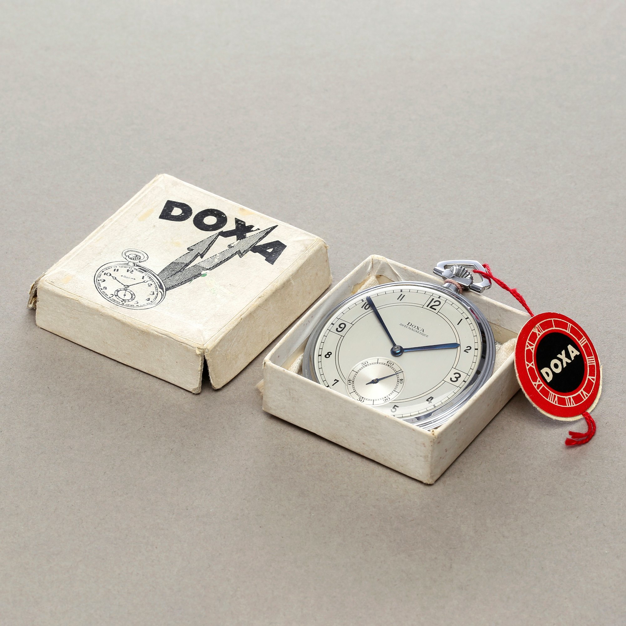 Doxa Pocket Watch NOS Stainless Steel