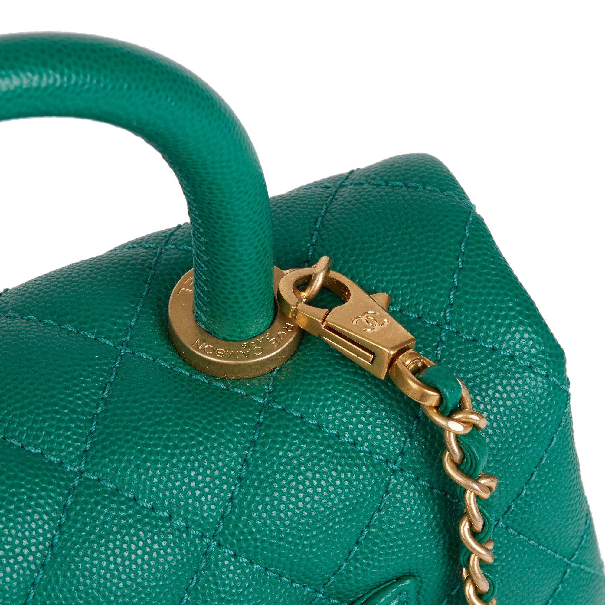 Chanel Mini Coco Handle 17 Hb3597 Second Hand Handbags Xupes