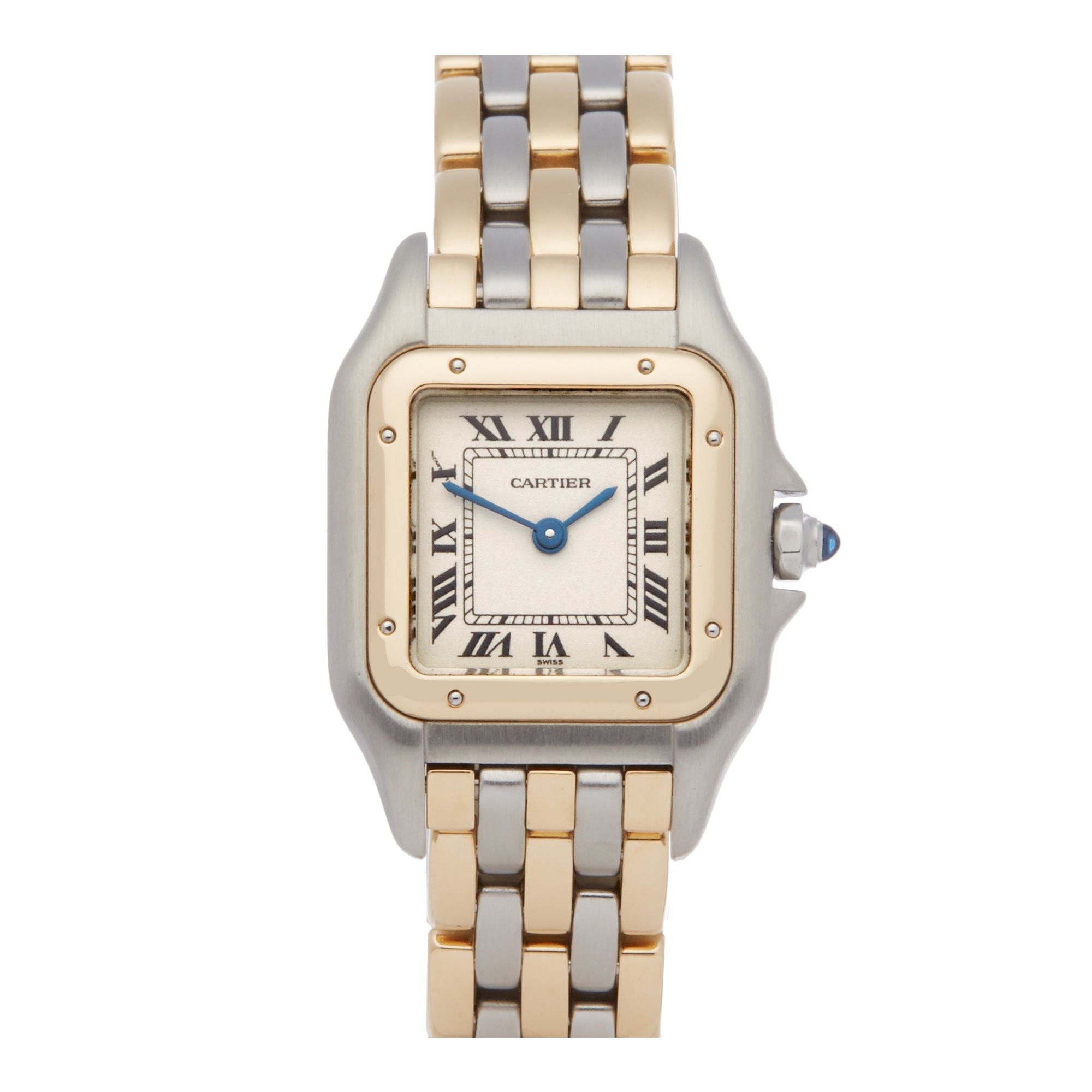 cartier panthere 3 row watch