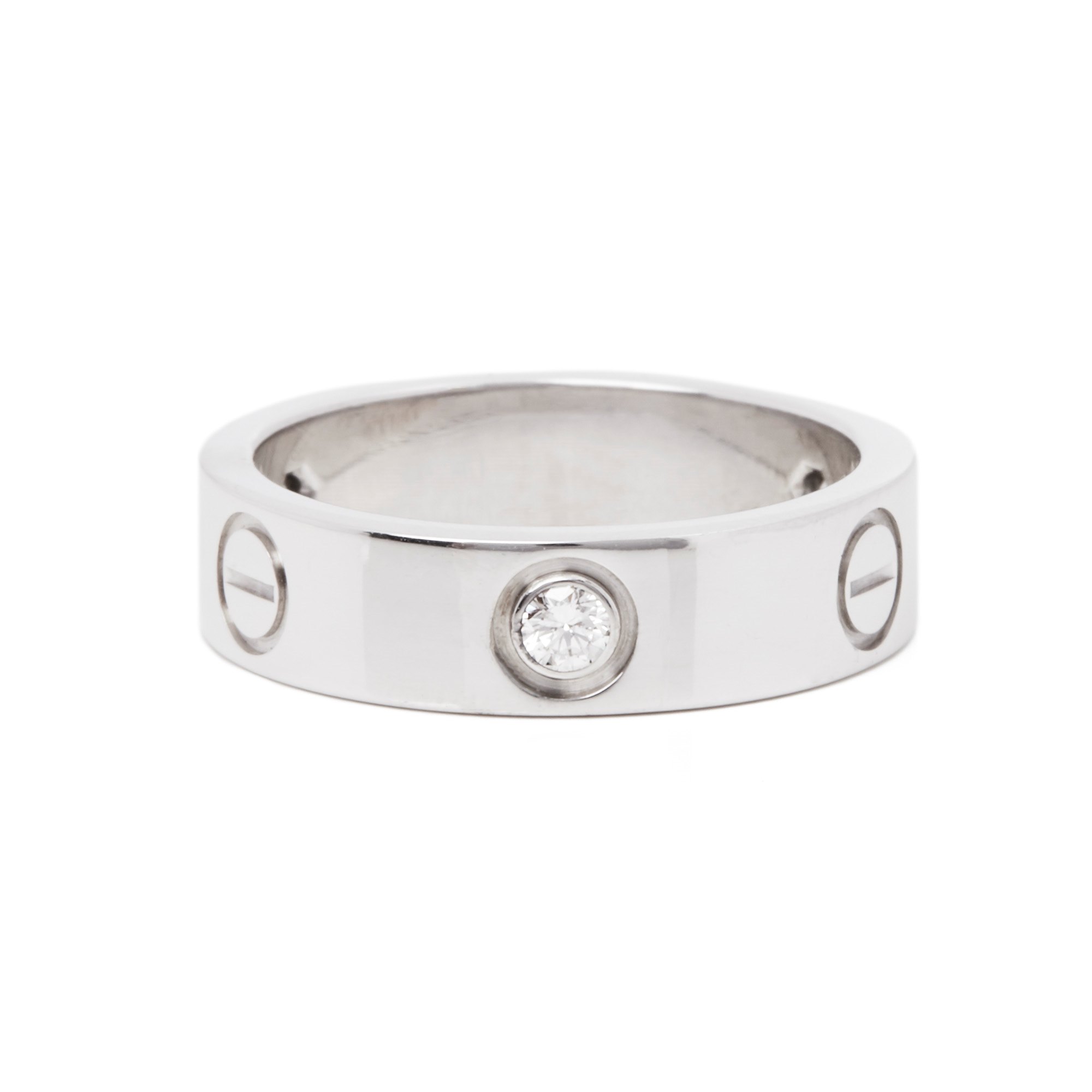 Cartier Love 3 diamond 18ct White Gold Ring