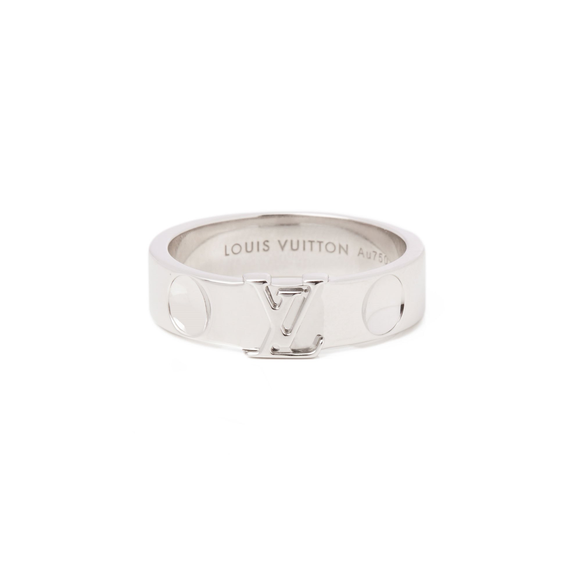 Louis Vuitton Empriente 18ct White Gold Band Ring