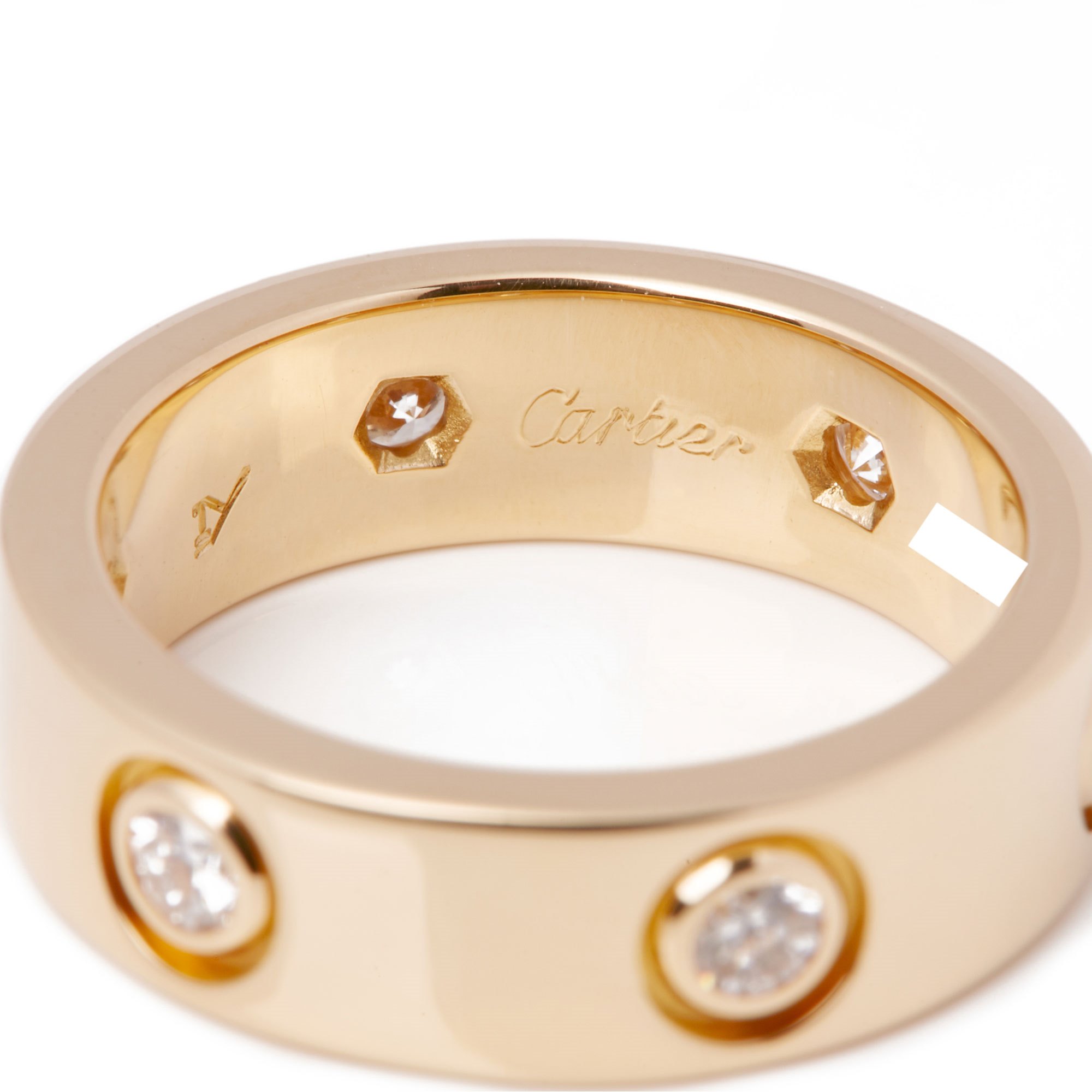Cartier Love 18ct Yellow Gold Full Diamond Band Ring