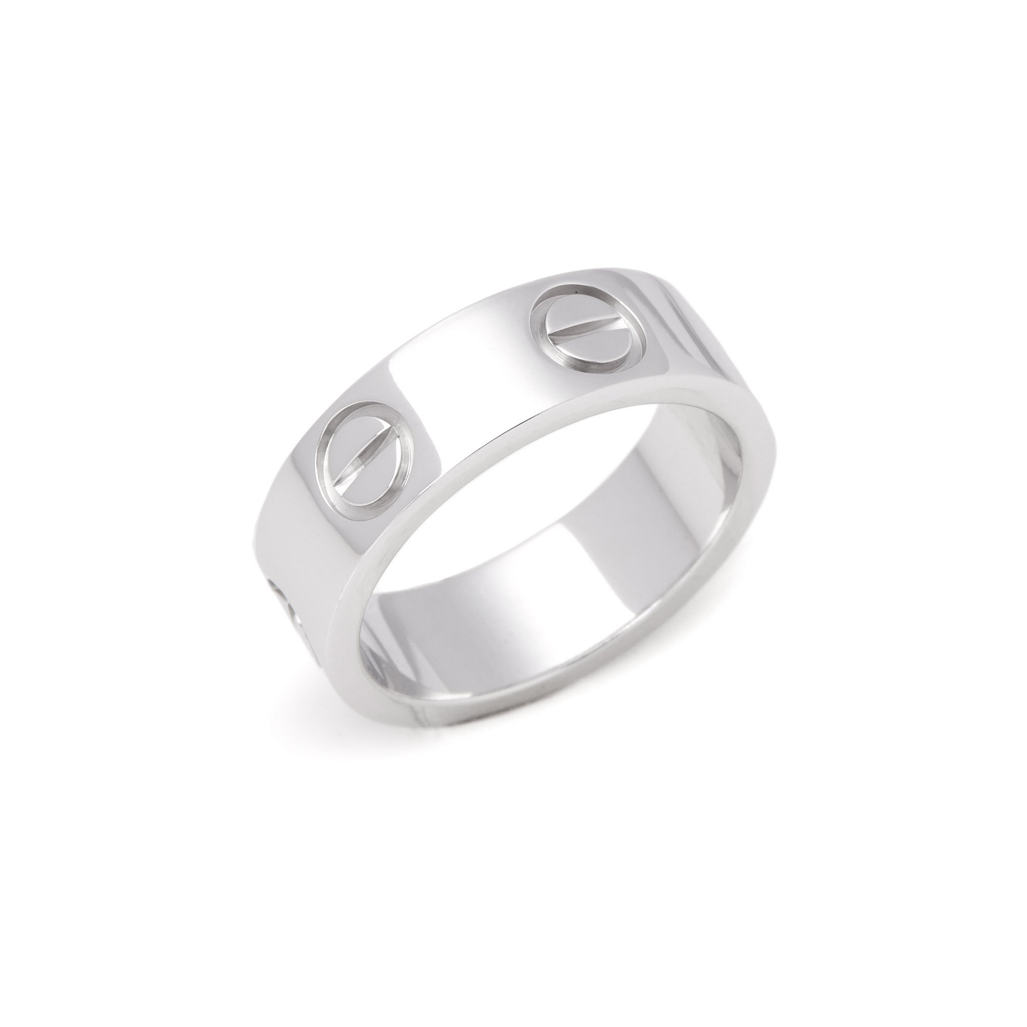 Cartier Love 18ct White Gold Band RIng