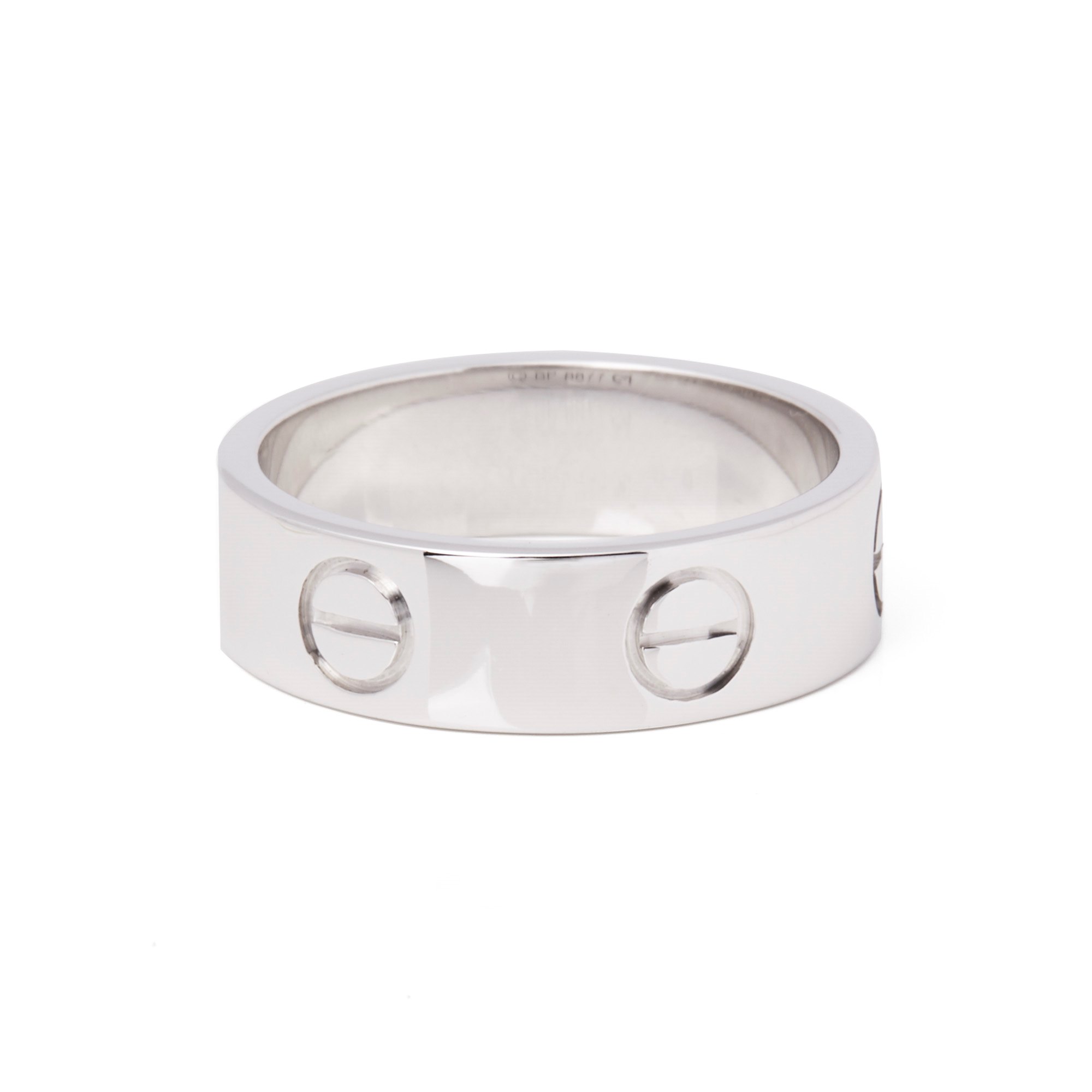 Cartier Love White Gold Band RIng