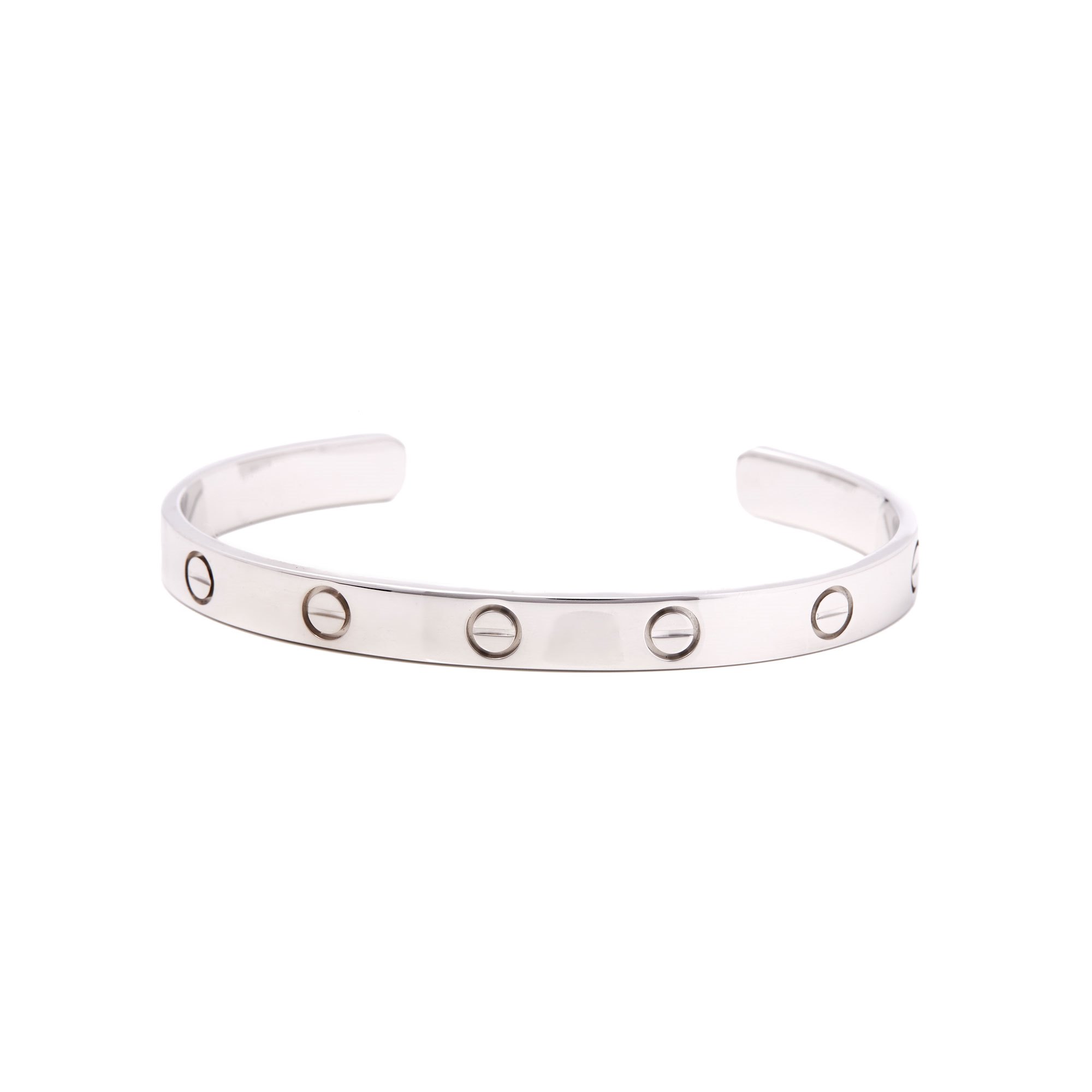 Cartier Love 18ct White Gold Cuff Bangle