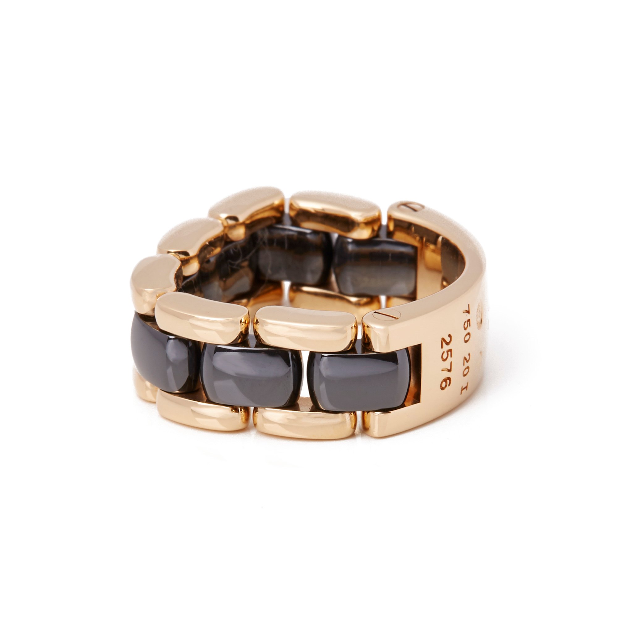 Chanel 18ct Yellow Gold Hematite Ultra Ring