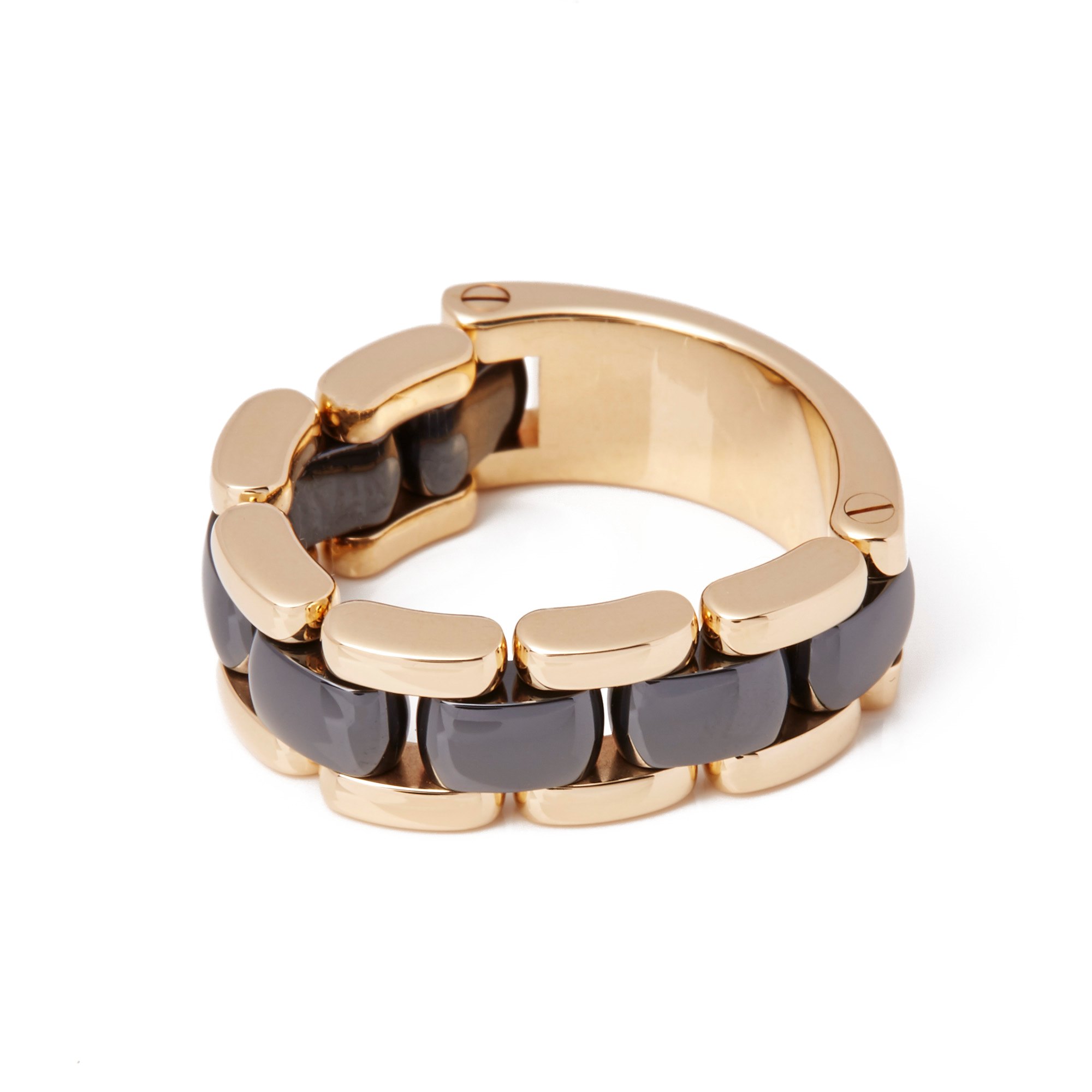 Chanel 18ct Yellow Gold Hematite Ultra Ring