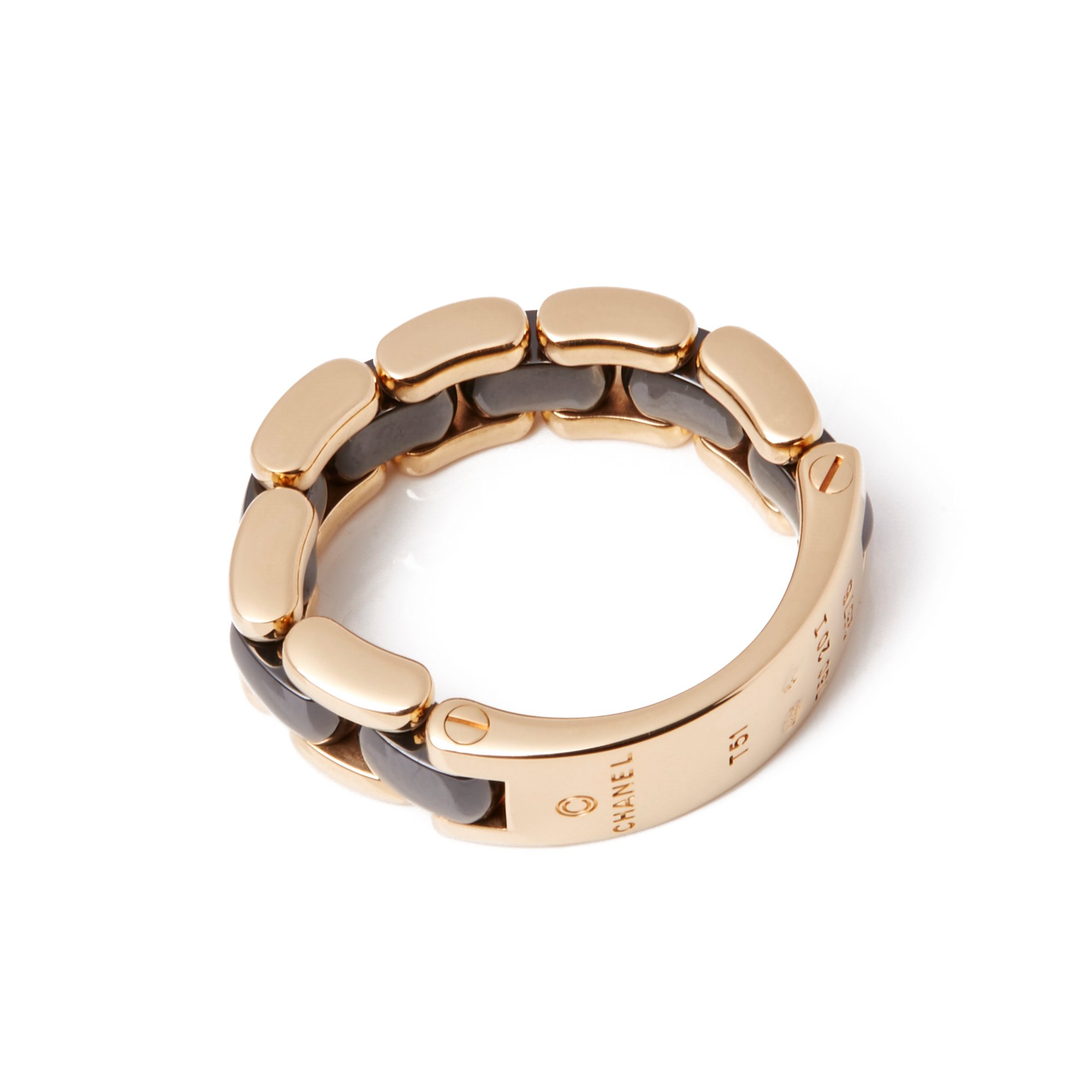 Chanel 18ct Yellow Gold Hematite Ultra Ring