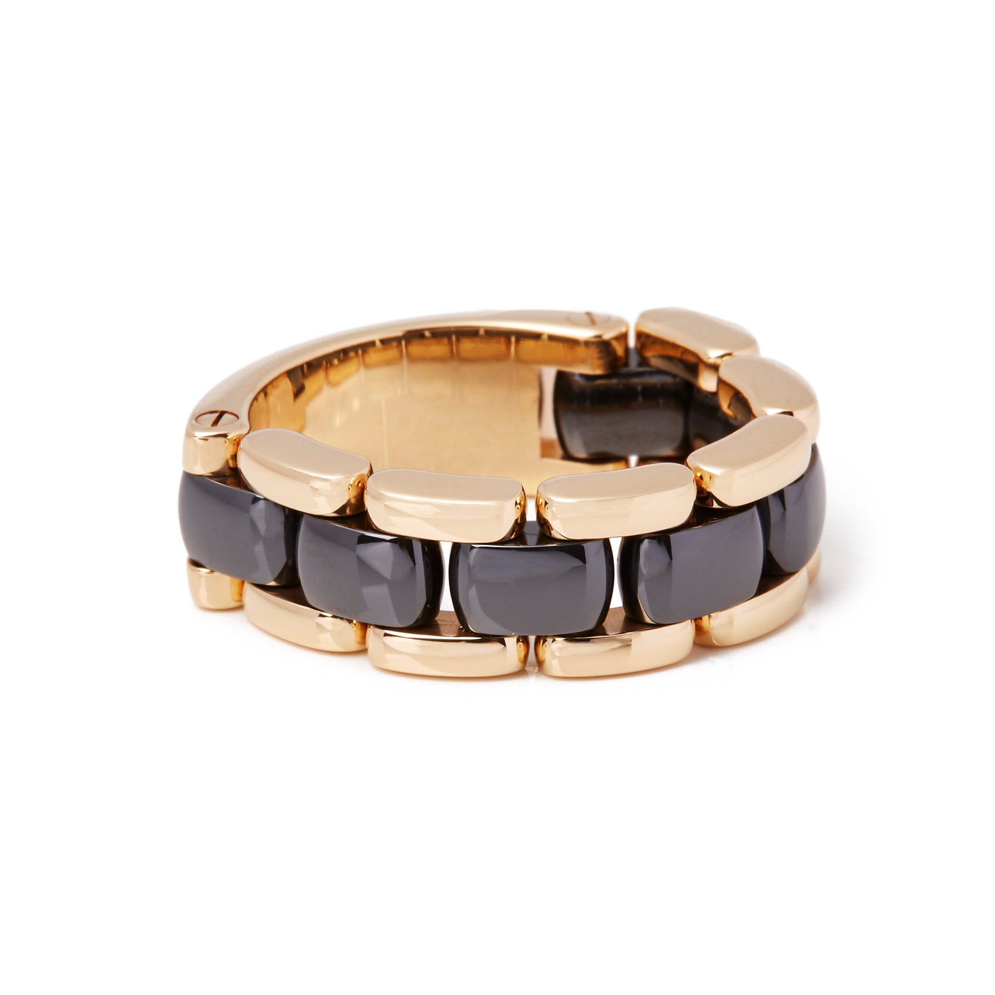 Chanel 18ct Yellow Gold Hematite Ultra Ring
